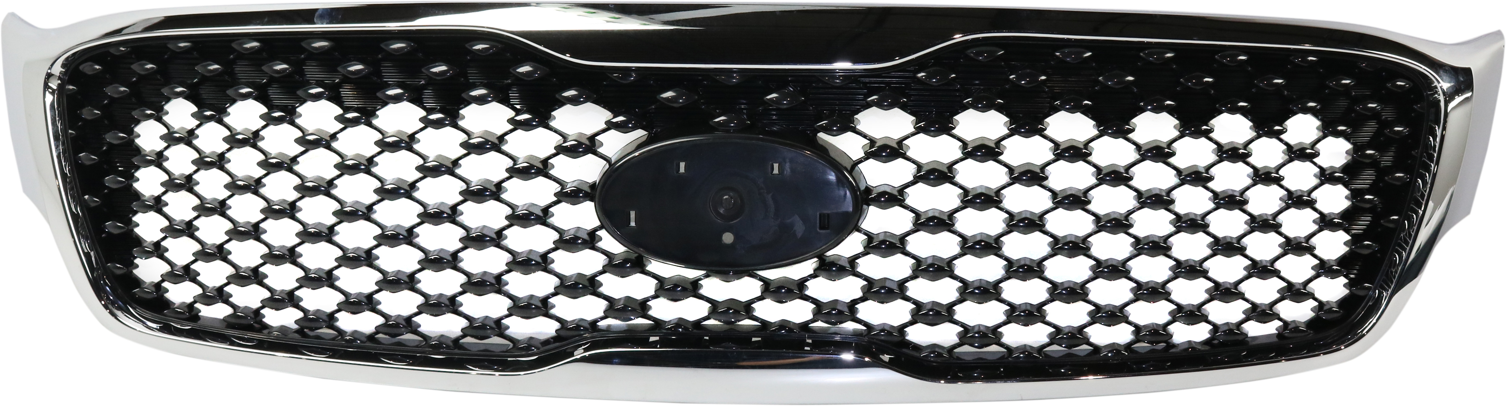 AM SORENTO 16-18 GRILLE Chrome Shell Gloss Black Insert Exc. EX L LX Models w o Cam Hole w Halogen Fog Lights CAPA SKU RK07010002Q Partslink KI1200182C OEM 86380C6010