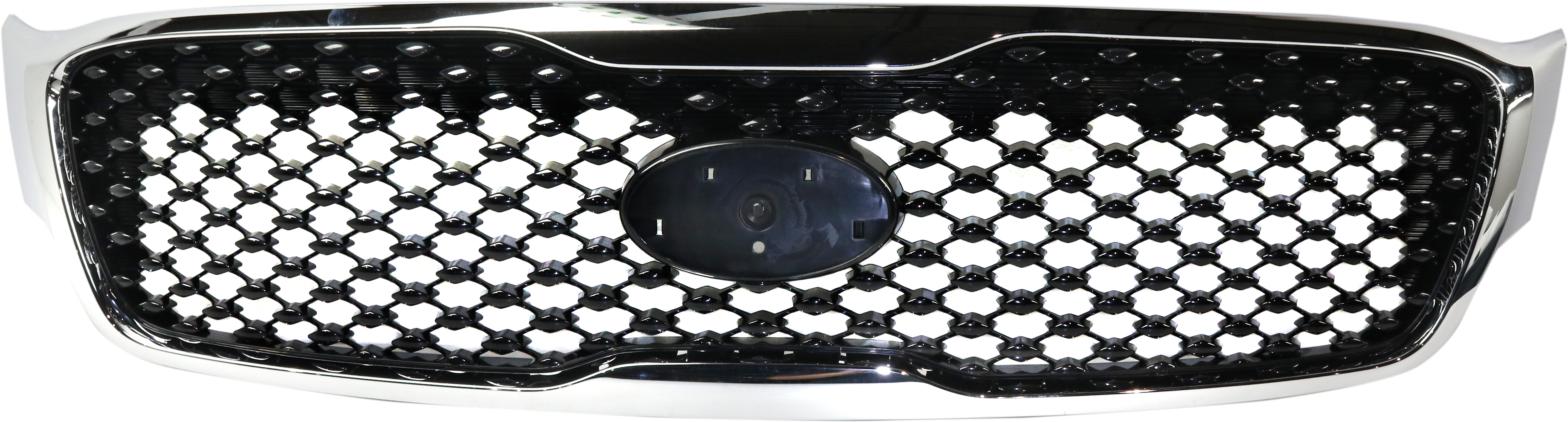 AM SORENTO 16-18 GRILLE Chrome Shell Gloss Black Insert Exc. EX L LX Models w o Cam Hole w Halogen Fog Lights SKU RK07010002 Partslink KI1200182 OEM 86380C6010
