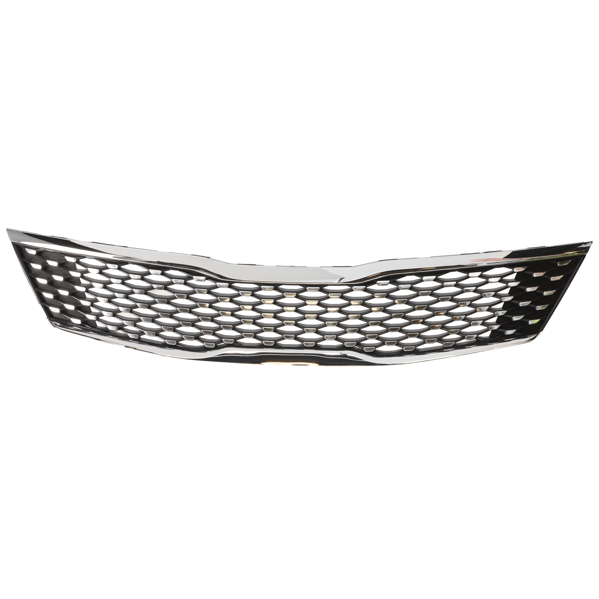AM OPTIMA 16-18 GRILLE Painted Black Shell and Insert w Smoked Black Molding EX Model w o Intelligent Cruise Ctrl CAPA SKU RK07010004Q Partslink KI1200188C OEM 86350D5010