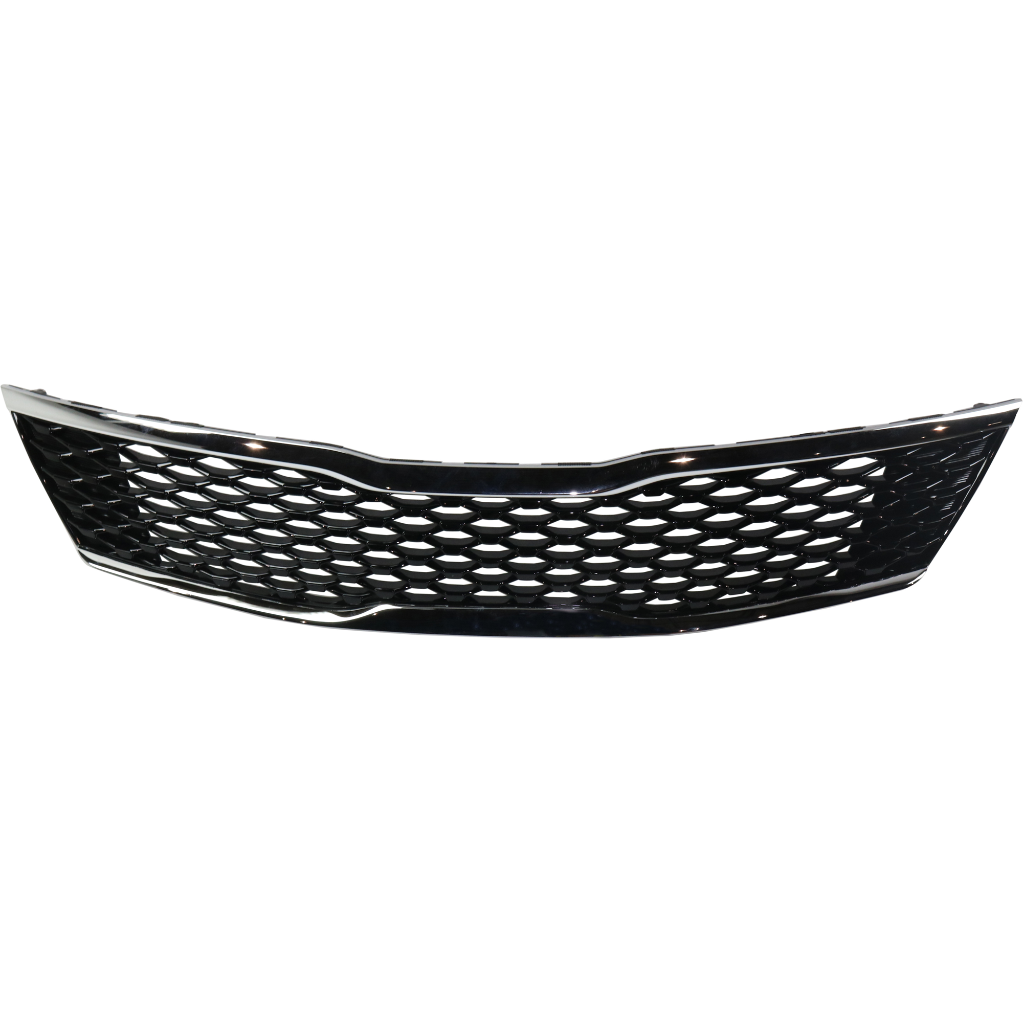 AM OPTIMA 16-18 GRILLE Painted Black Shell and Insert w Smoked Black Molding LX Model w o Intelligent Cruise Ctrl CAPA SKU RK07010005Q Partslink KI1200189C OEM 86350D5020