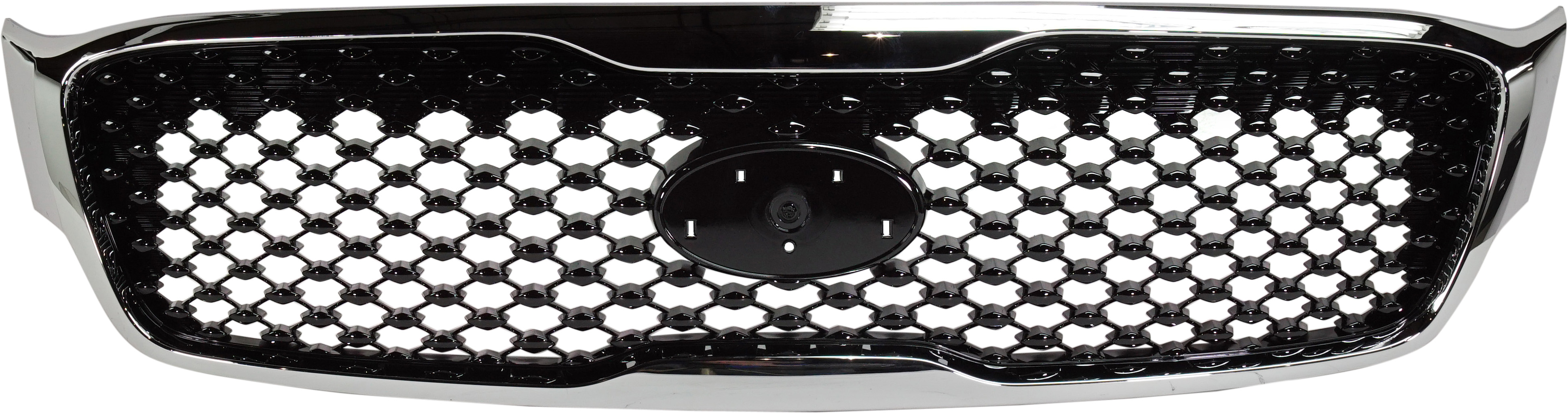 AM SORENTO 16-18 GRILLE Painted Black Shell and Insert w Chrome Frame EX Model SKU RK07010011 Partslink KI1200198 OEM 86380C6010AHV