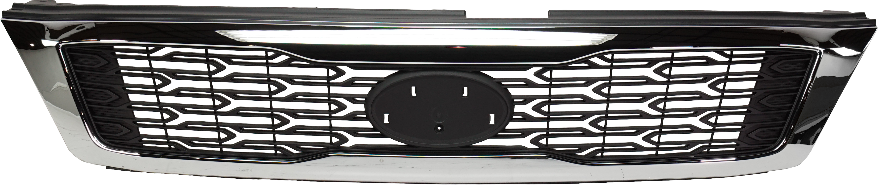 AM SEDONA 11-12 GRILLE Textured Black Shell and Insert w Chrome Molding SKU RK07010016 Partslink KI1200168 OEM 863504D800