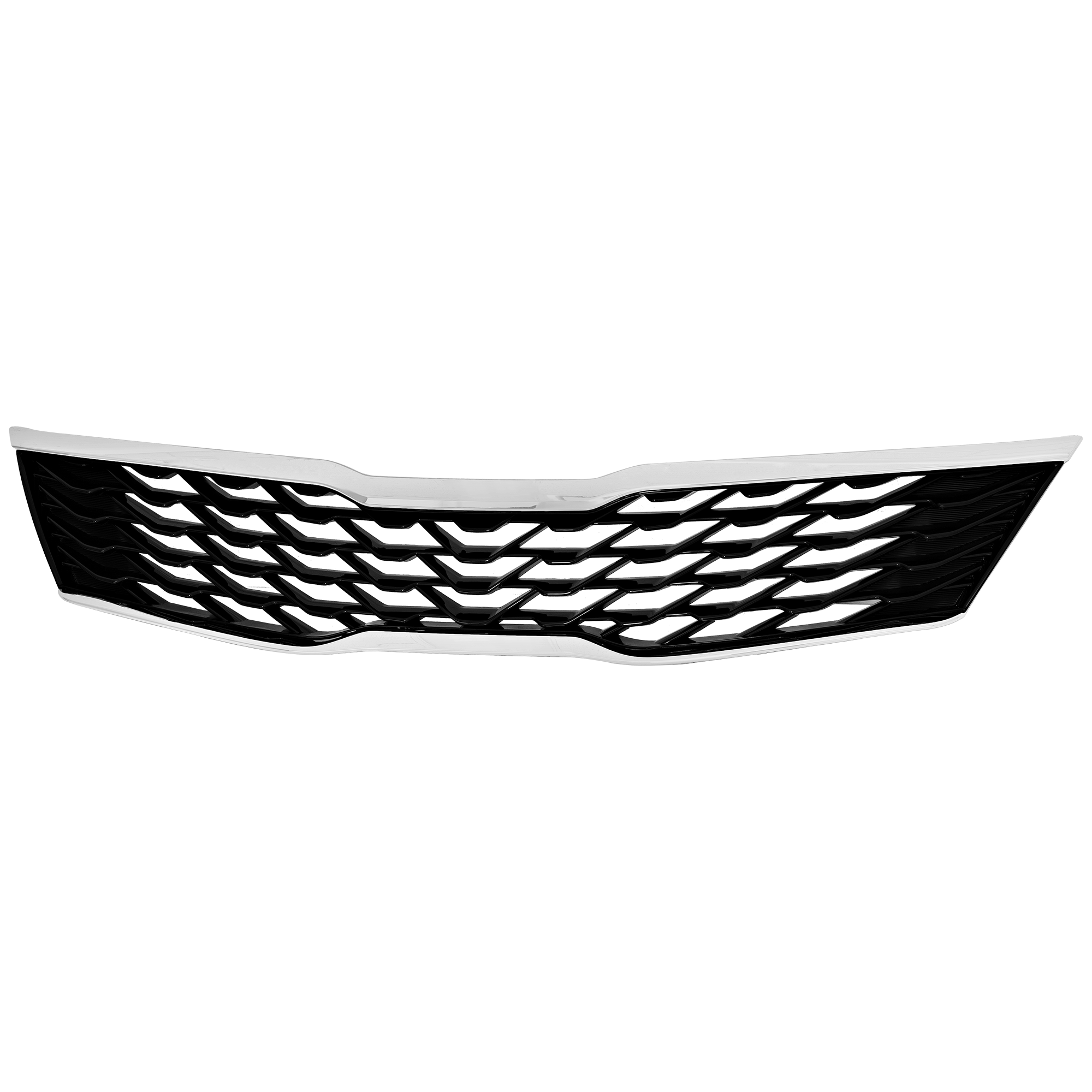 AM OPTIMA 19-20 GRILLE Painted Black Shell with Chrome Insert w o Around View Monitor SKU RK07010022 Partslink KI1200202 OEM 86350D5520-86350D5500