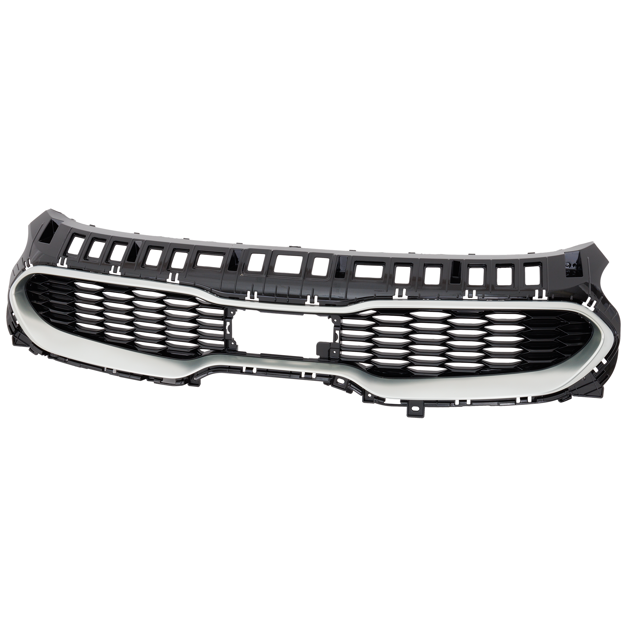 AM STINGER 18-21 GRILLE Radiator Grille Chrome Shell with Black Insert w Intelligent Cruise Control Base Premium Models SKU RK07010034 Partslink KI1200224 OEM 86355J5200