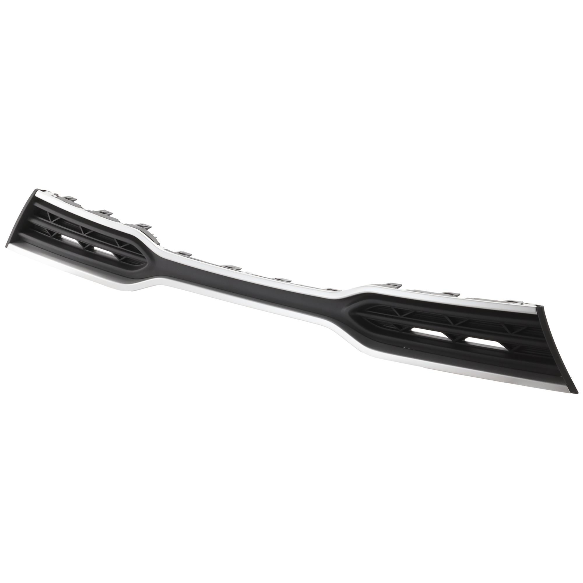 AM RIO 21-23 GRILLE Textured Dark Gray Shell and Insert w Silver Molding Hatchback Sedan SKU RK07010045 Partslink KI1200237 OEM 86350H8AA0