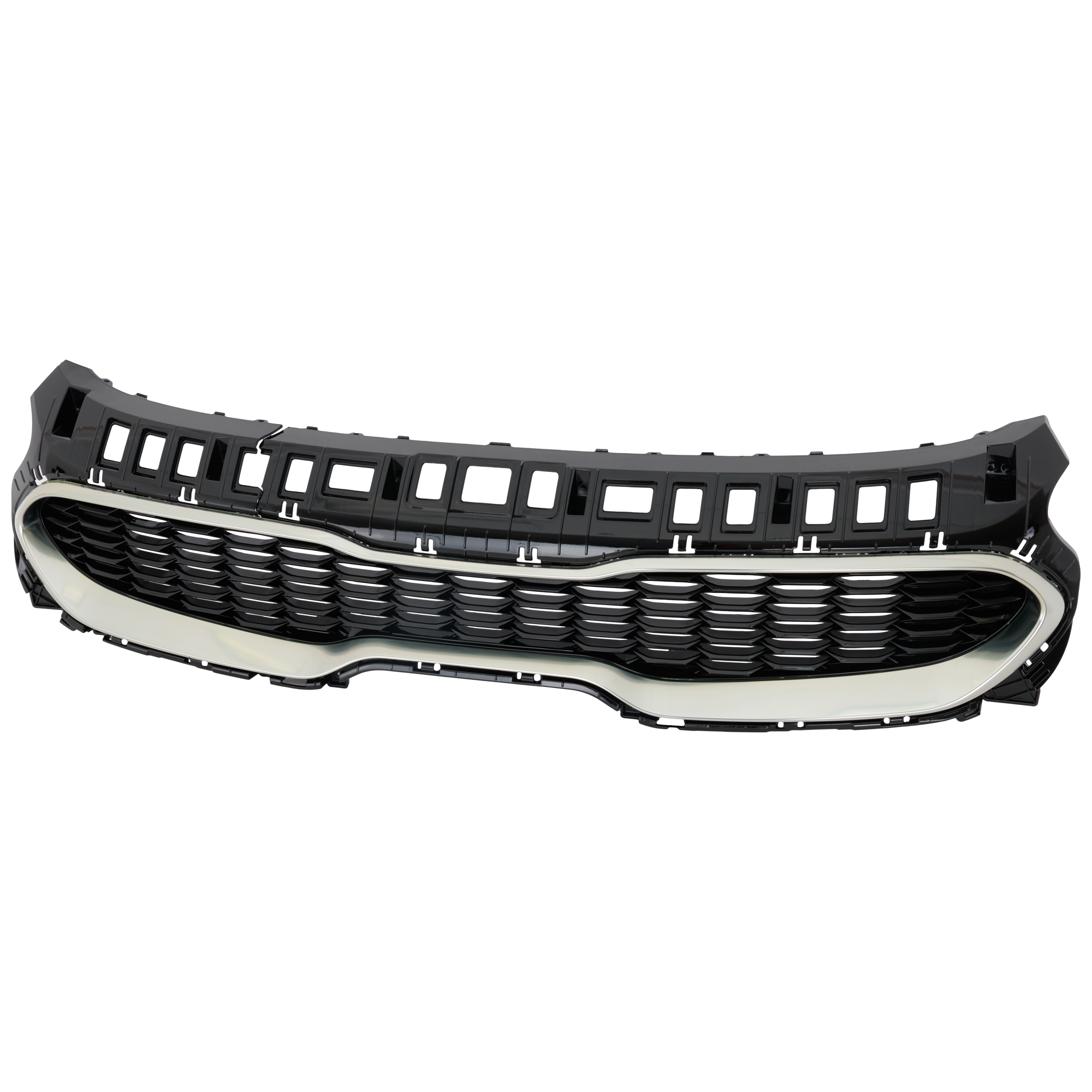 AM STINGER 18-19 GRILLE Radiator Grille Chrome Shell with Black Insert w o Intelligent Cruise Control Base Premium Models SKU RK07010052 Partslink KI1200241 OEM 86350J5000