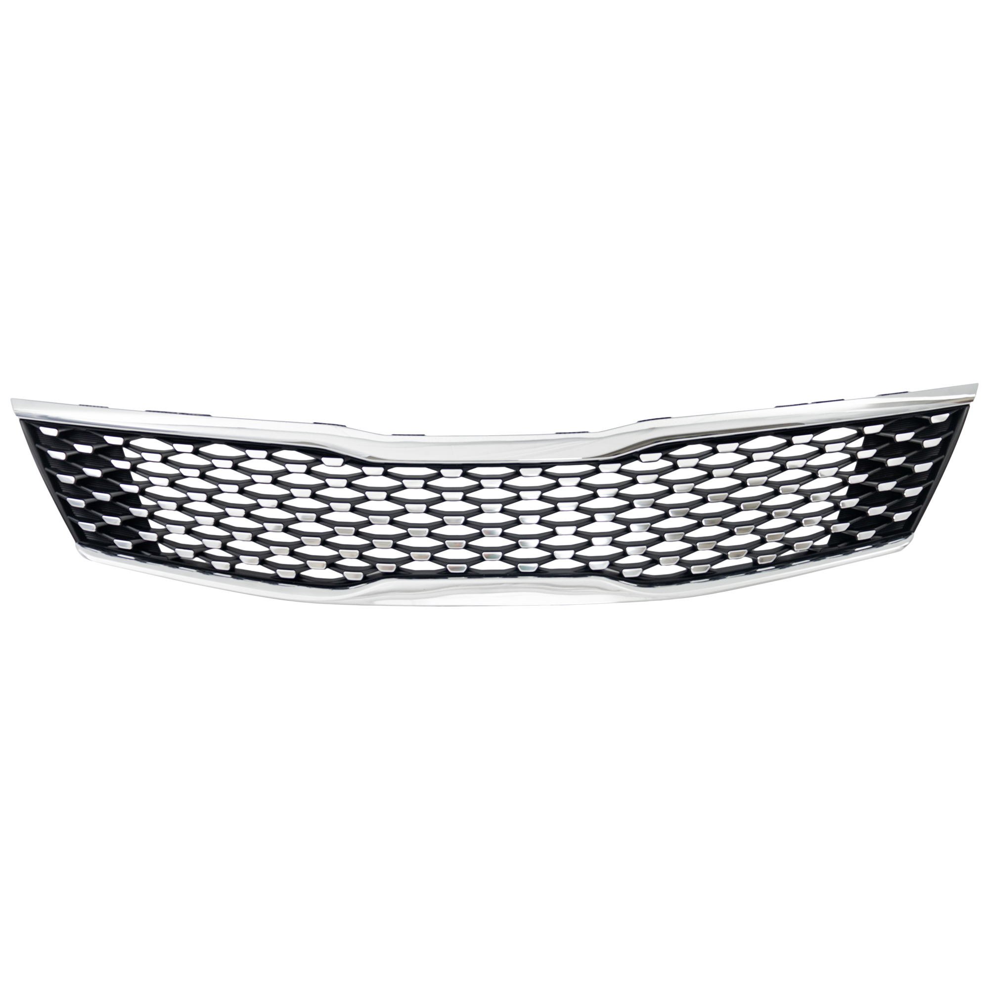 AM TELLURIDE 22-22 GRILLE Painted Black Shell with Chrome Insert w Front Radar w o Surround View Camera SKU RK07010054 Partslink KI1200234 OEM 86350S9320