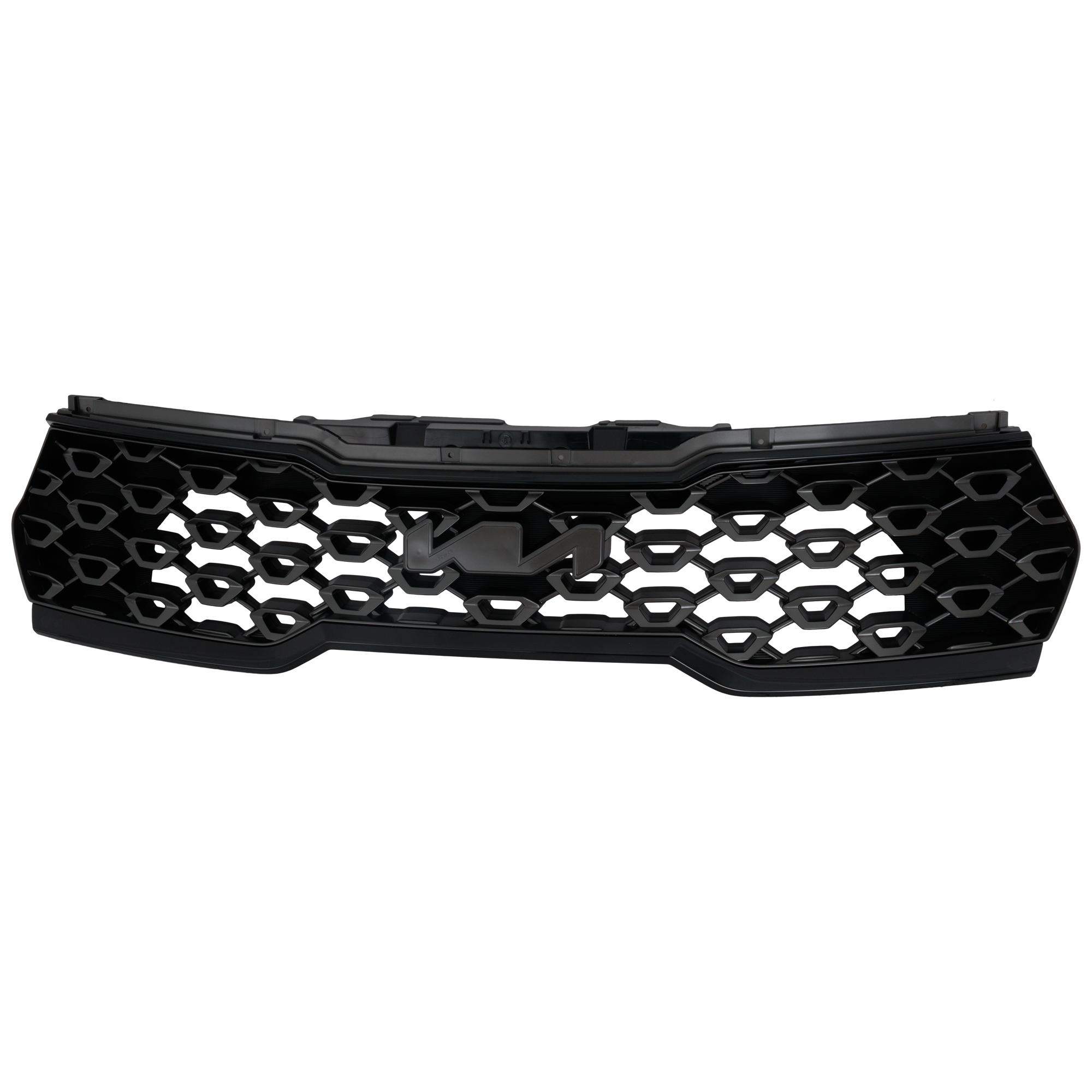 AM SORENTO 22-23 GRILLE Painted Silver Shell and Insert w Black Molding EX LX S SX Models w o Camera Hole SKU RK07010057 Partslink KI1200230 OEM 86350R5800