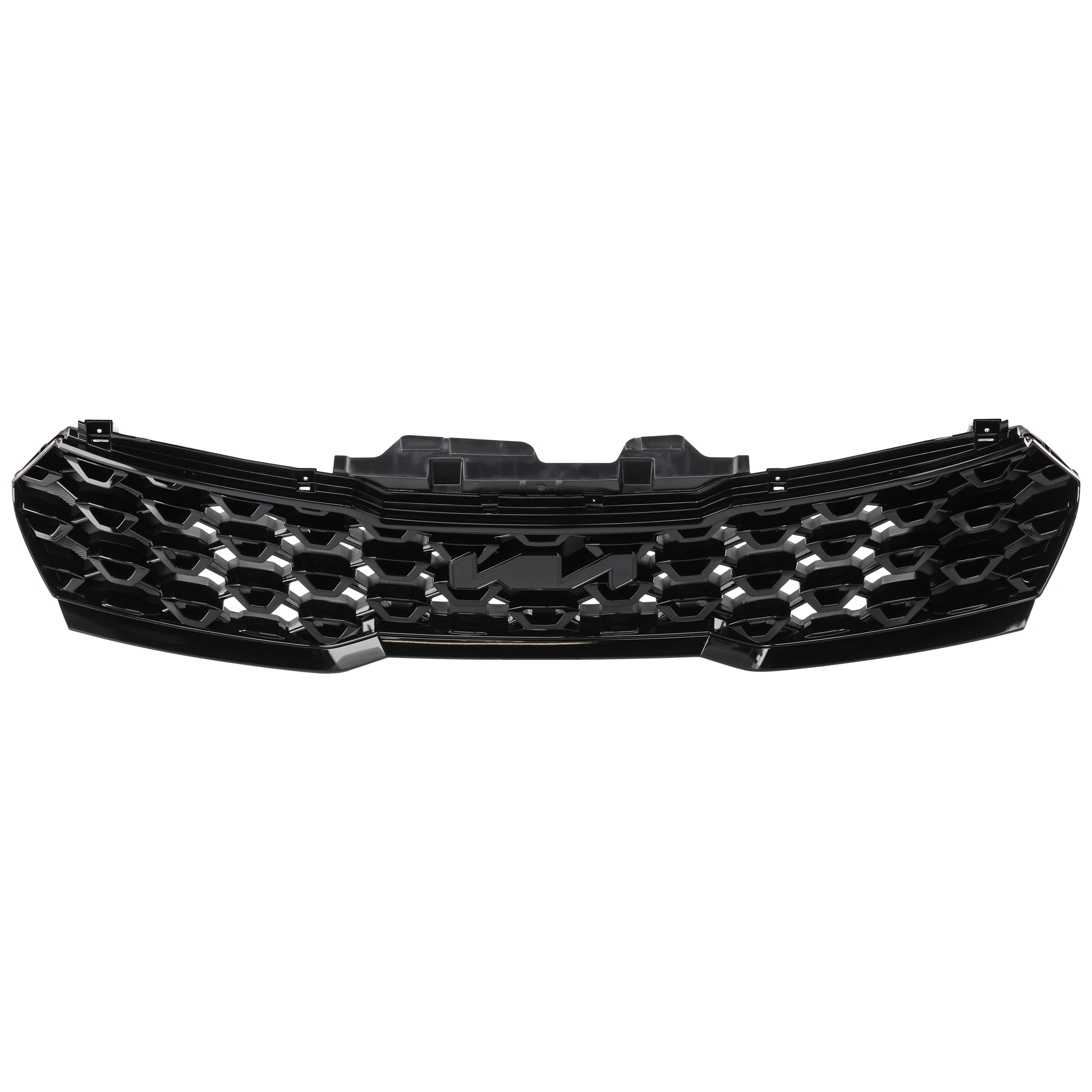 AM SORENTO 22-23 GRILLE Painted Black Shell and Insert w Black Molding EX LX S SX Models w o Camera Hole CAPA SKU RK07010058Q Partslink KI1200229C OEM 86350R5900