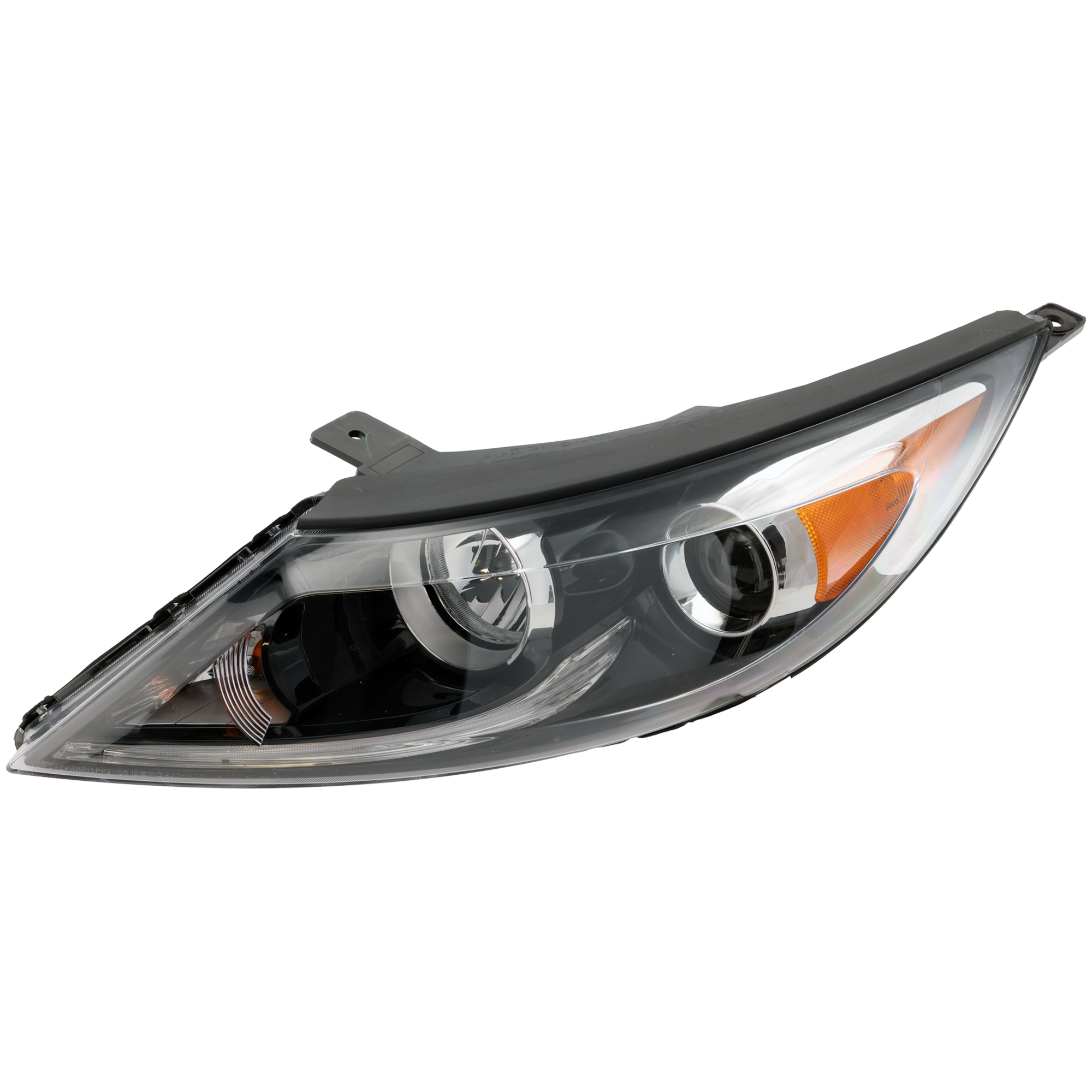 AM SPORTAGE 13-16 HEAD LAMP LH Assembly Halogen w LED Accent Light CAPA SKU RK10010010Q Partslink KI2502177C OEM 921013W710