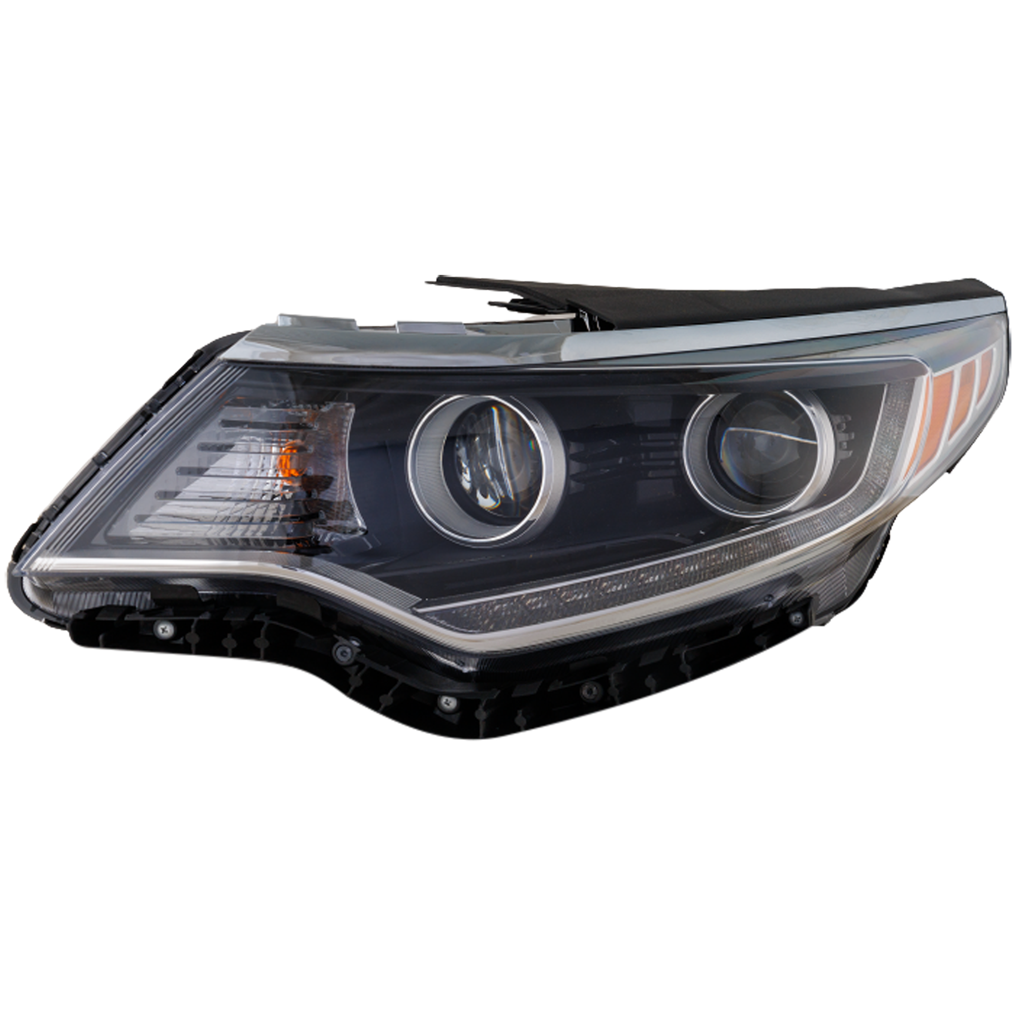 AM OPTIMA 16-17 HEAD LAMP RH Assembly Halogen Exc. Hybrid Model w DRL USA Built Vehicle SKU RK10010023 Partslink KI2503197 OEM 92102D5080