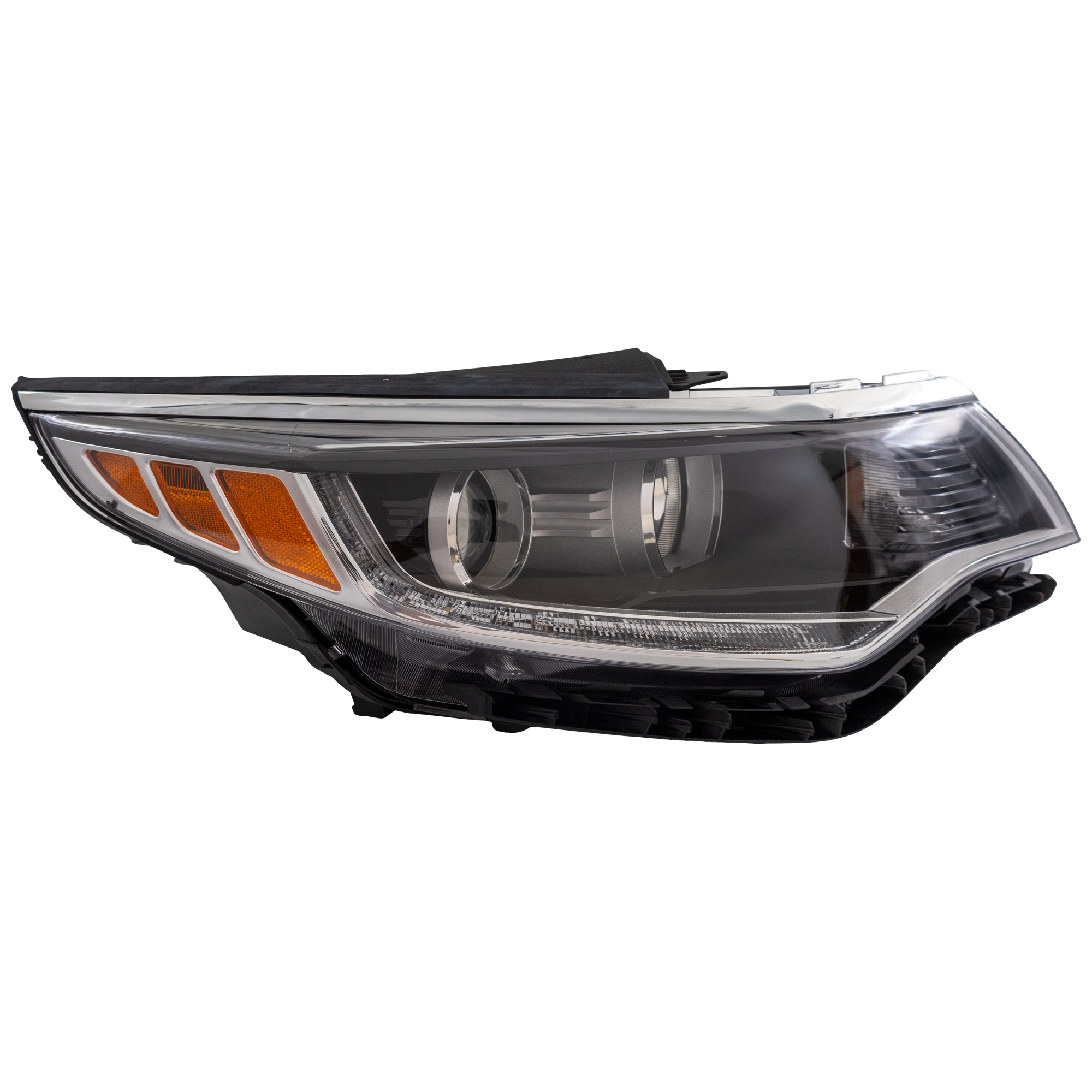 AM OPTIMA 18-18 HEAD LAMP RH Assembly Halogen w Daytime Running Light USA Built Vehicle SKU RK10010037 Partslink KI2503225 OEM 92102D5040