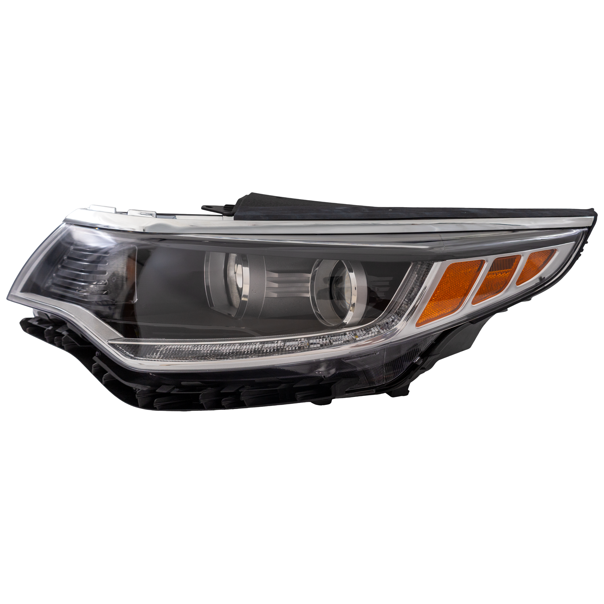 AM OPTIMA 18-18 HEAD LAMP LH Assembly Halogen w Daytime Running Light USA Built Vehicle SKU RK10010038 Partslink KI2502225 OEM 92101D5040