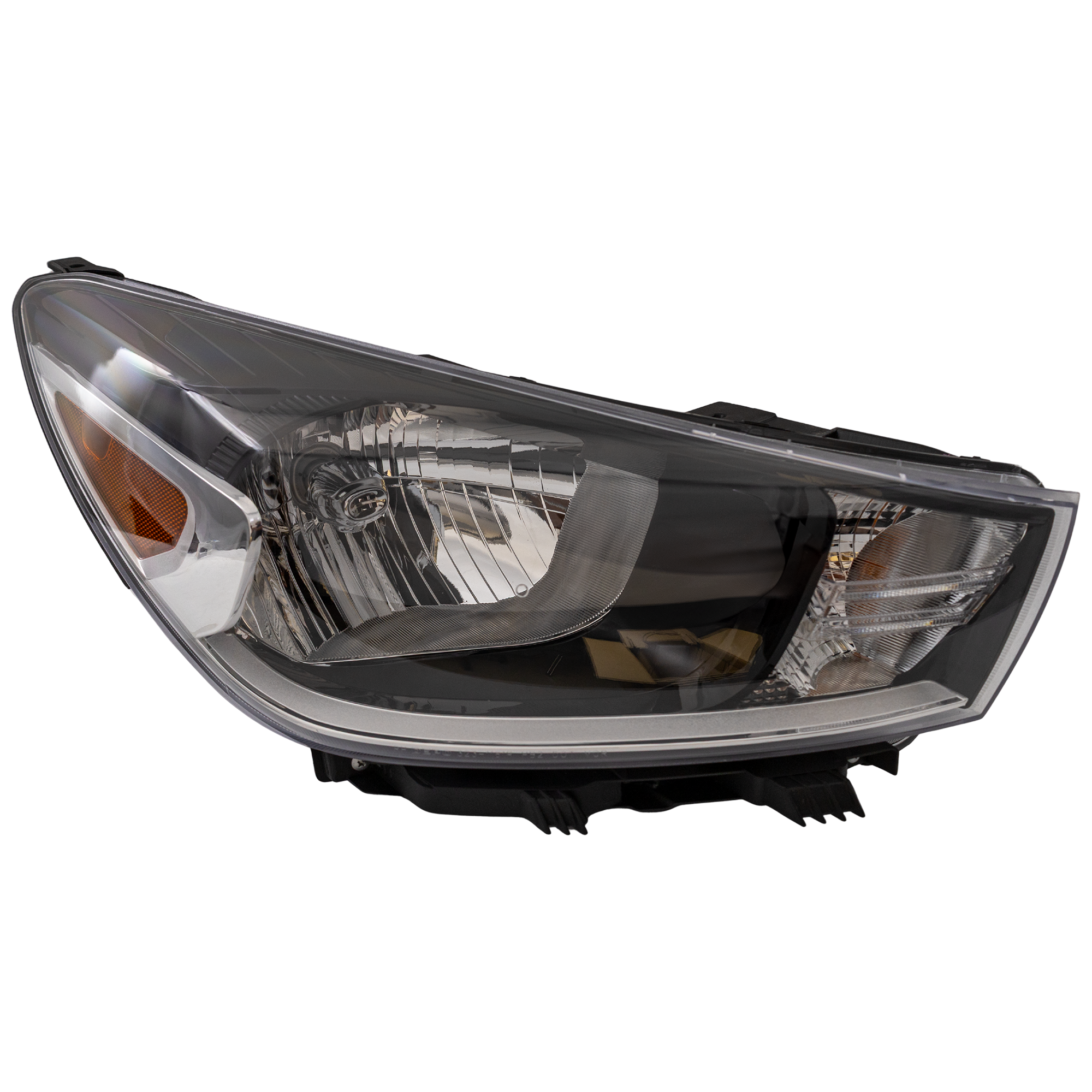 AM RIO 18-23 HEAD LAMP RH Assembly Halogen CAPA SKU RK10010055Q Partslink KI2503220C OEM 92102H9000