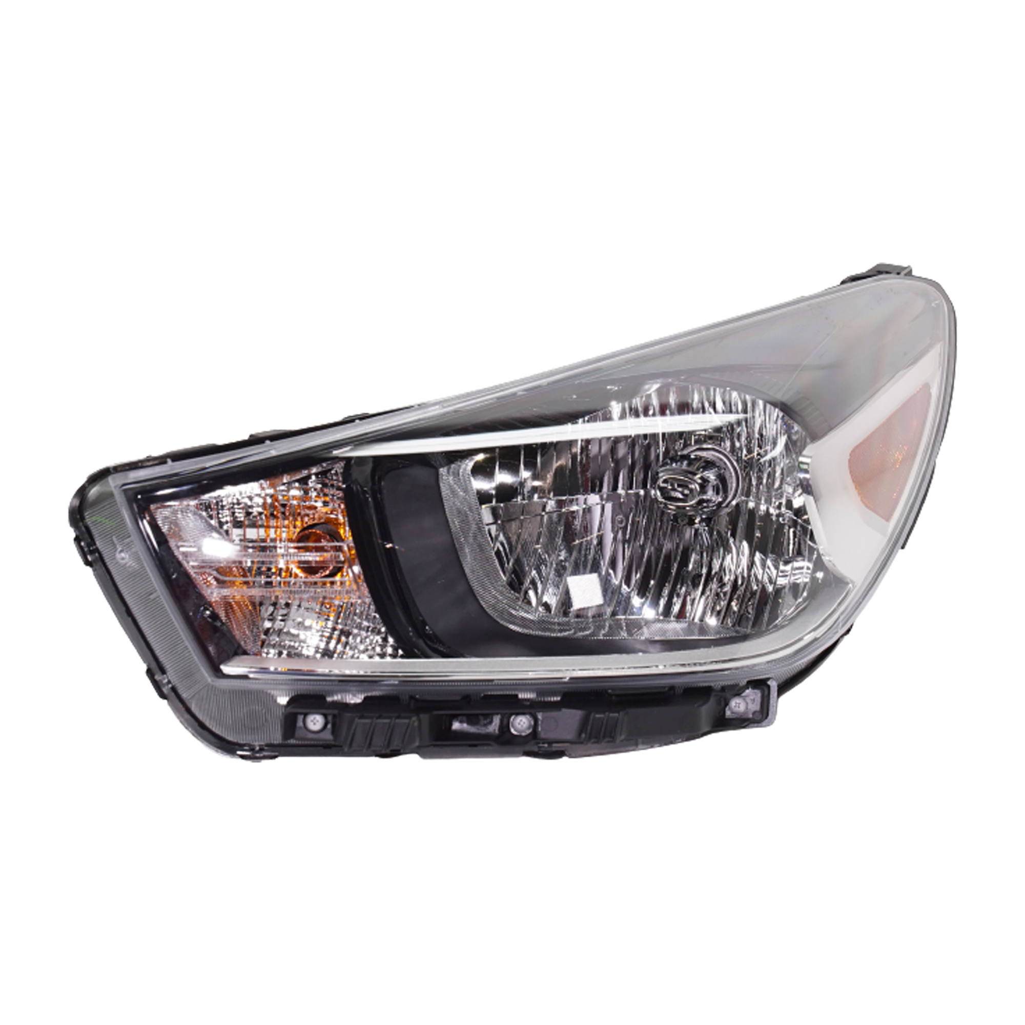 AM RIO 18-23 HEAD LAMP LH Assembly Halogen CAPA SKU RK10010056Q Partslink KI2502220C OEM 92101H9000