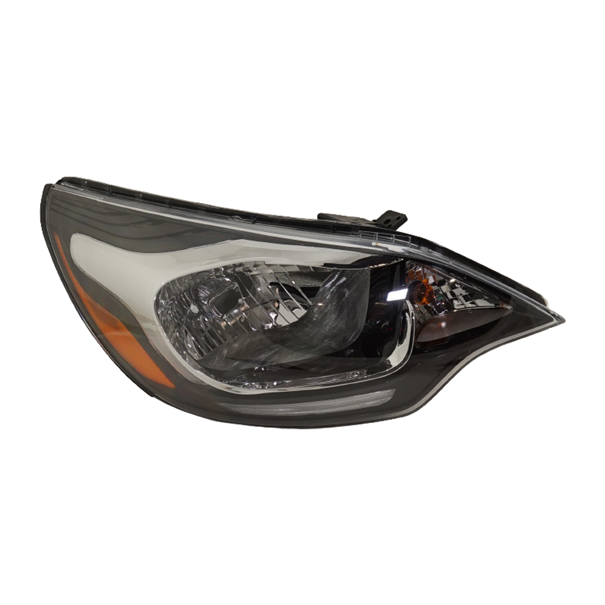 AM RIO 12-17 HEAD LAMP RH Assembly w LED Position Lamp Sedan SKU RK10010057 Partslink KI2503179 OEM 921021W110
