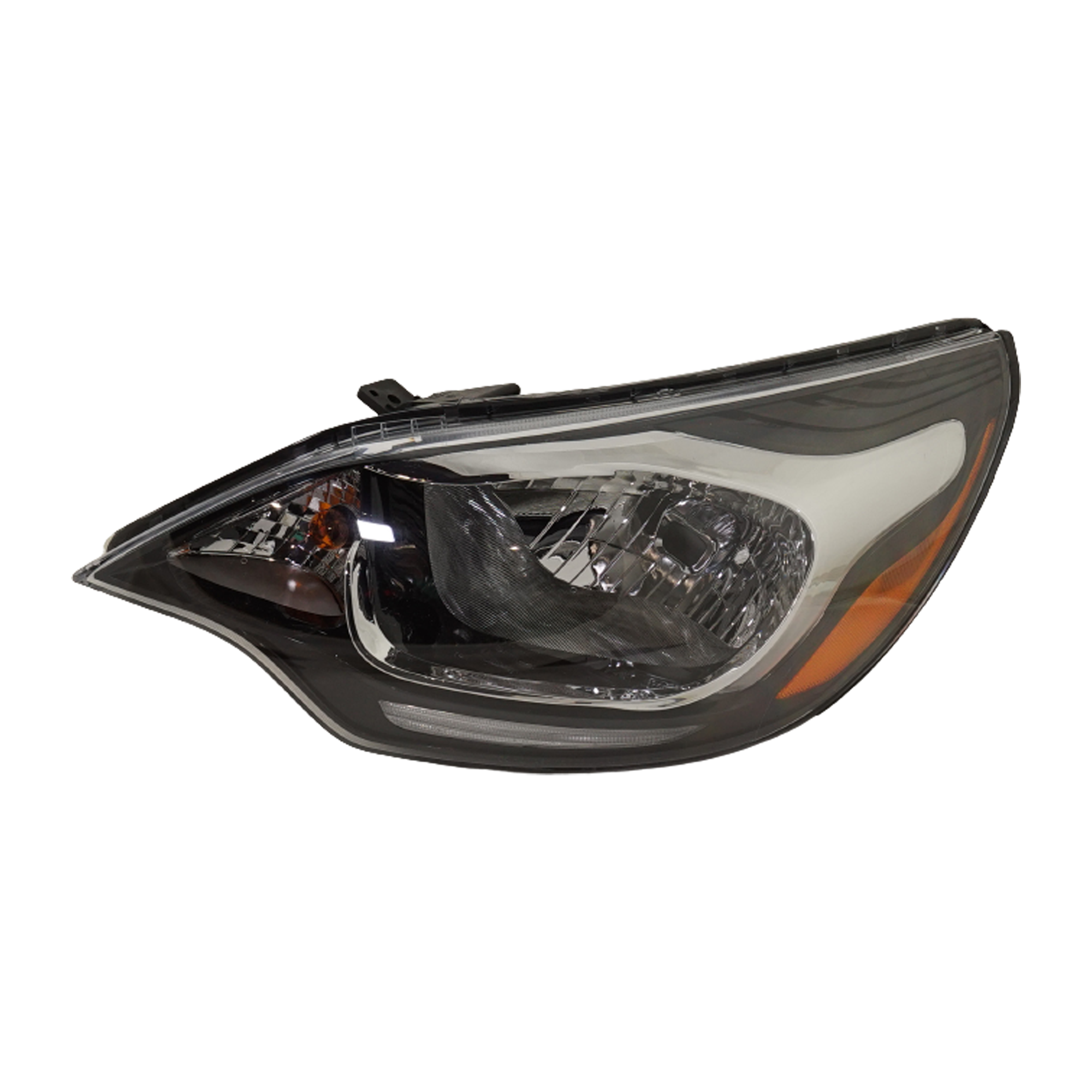 AM RIO 12-17 HEAD LAMP LH Assembly w LED Position Lamp Sedan SKU RK10010058 Partslink KI2502179 OEM 921011W110