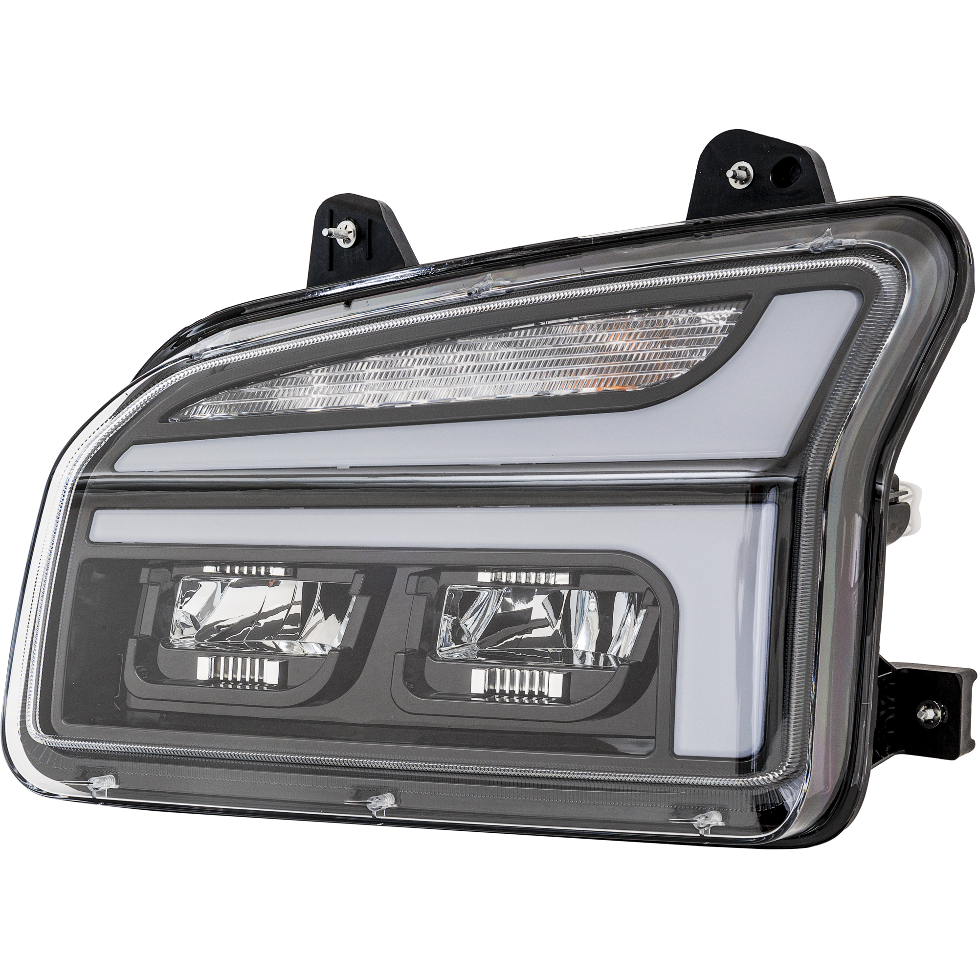 AM T880 HD TRUCK 14-22 HEAD LAMP LH Assembly Performance LED Black 12V SKU RK10010066 HDU OEM P546104100