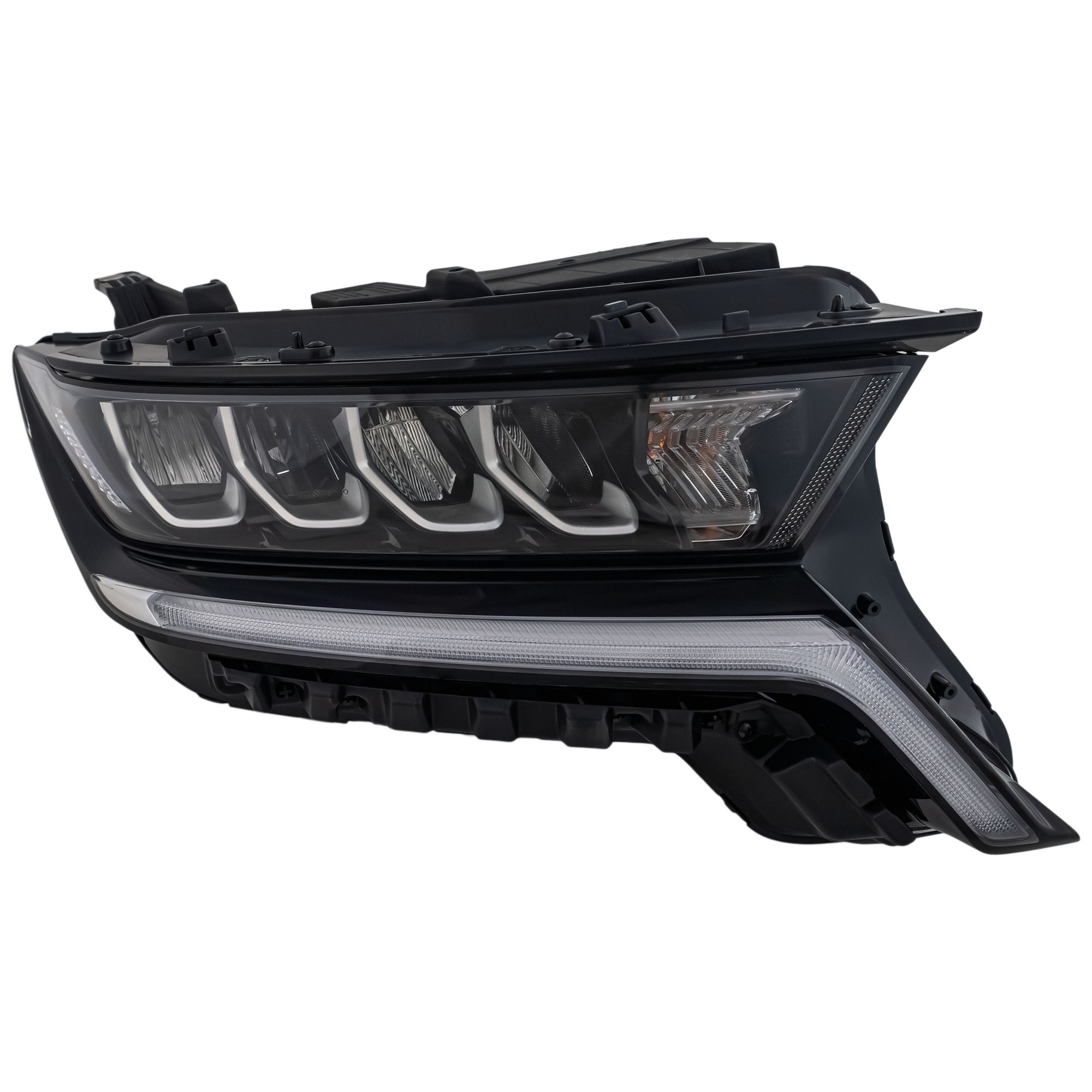 AM SORENTO 21-23 HEAD LAMP RH Assembly LED w Multi Focus Reflector w o Integrated Daytime Running Light Sport Model SKU RK10010089A Partslink KI2503252 OEM 92102R5020
