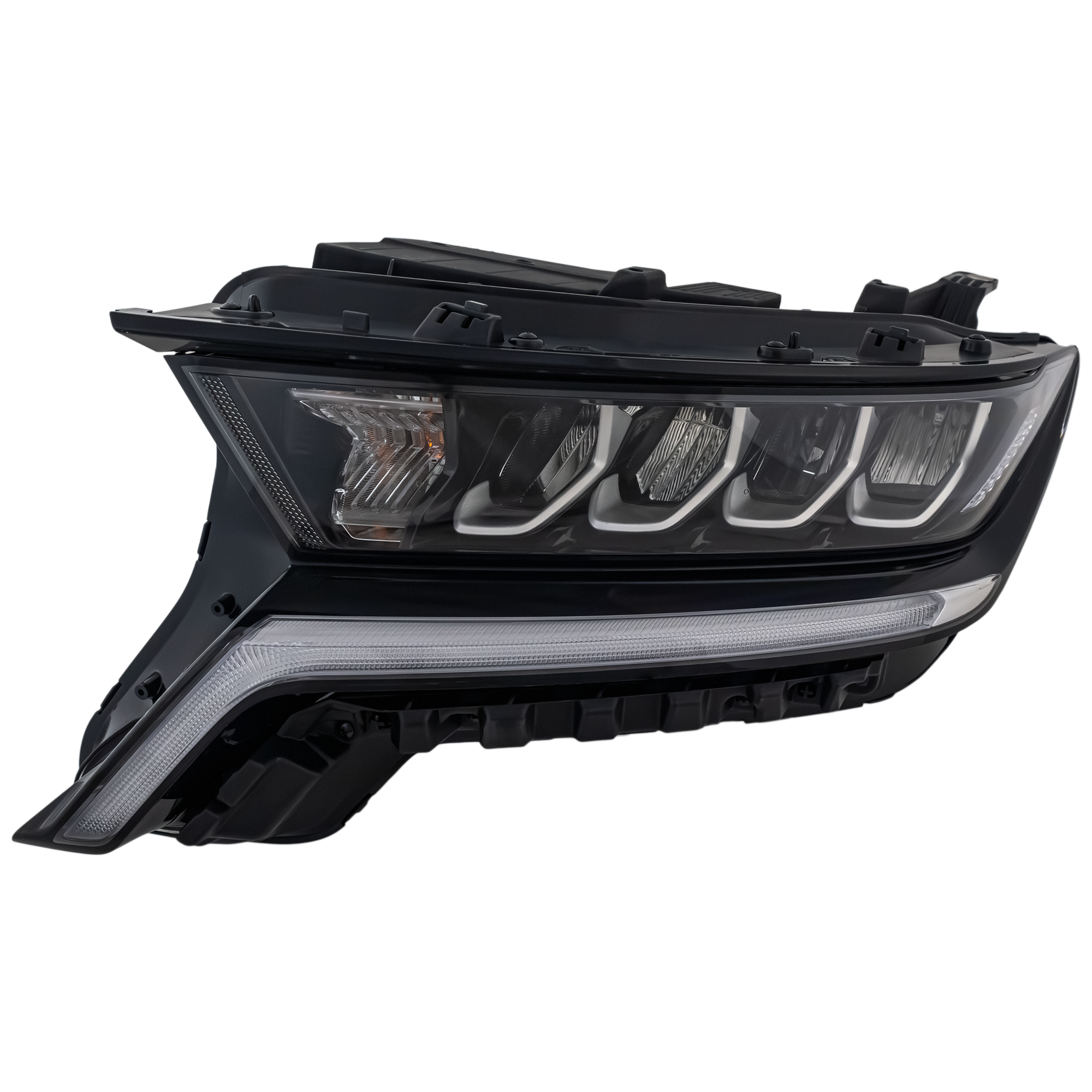 AM SORENTO 21-23 HEAD LAMP LH Assembly LED w Multi Focus Reflector w o Integrated Daytime Running Light Sport Model SKU RK10010090A Partslink KI2502252 OEM 92101R5020