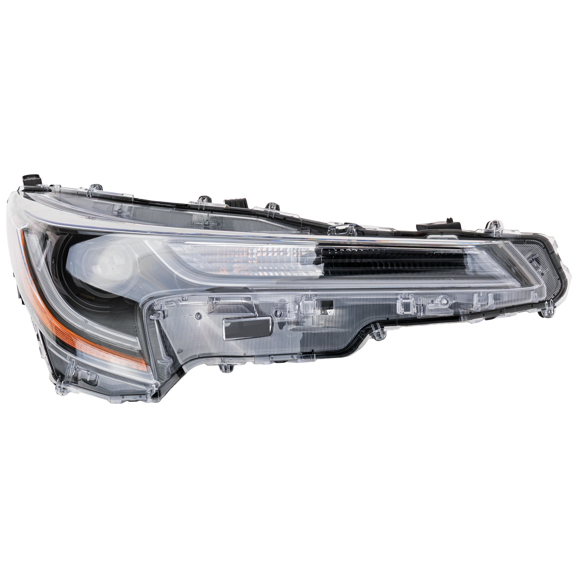 AM SOUL 14-16 HEAD LAMP RH Assembly HID Xenon w HID Kit Projector Type w LED Daytime Running Light w Adaptive Frontlighting System CAPA SKU RK10010091AQ Partslink KI2503169C OEM 92102B2130