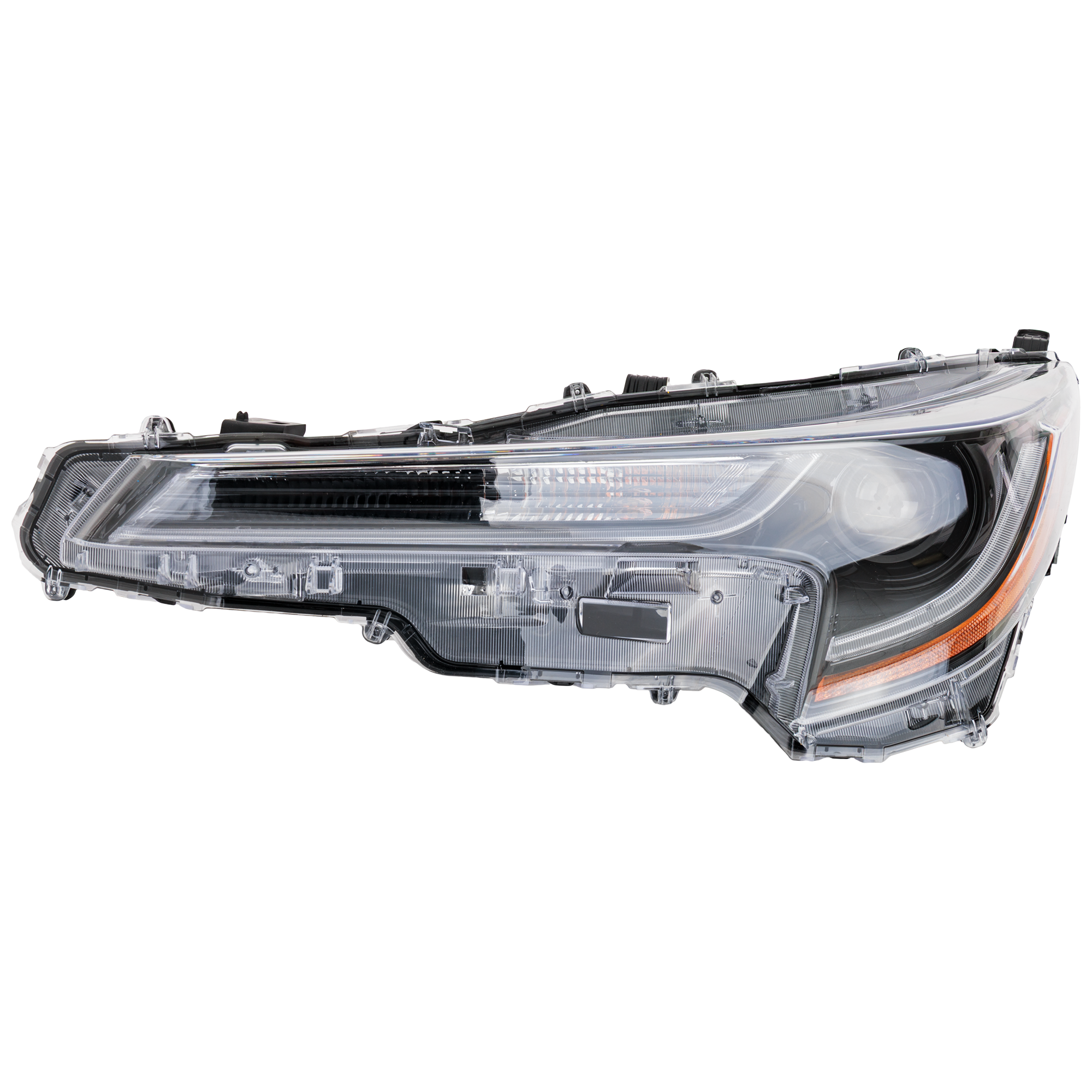 AM SOUL 14-16 HEAD LAMP LH Assembly HID Xenon w HID Kit Projector Type w LED Daytime Running Light w Adaptive Frontlighting System CAPA SKU RK10010092AQ Partslink KI2502169C OEM 92101B2130