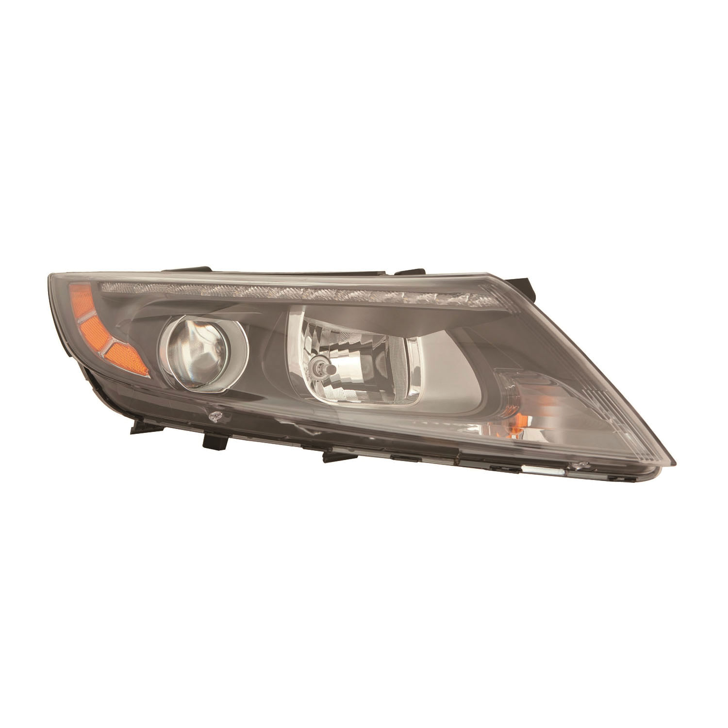 AM OPTIMA 14-16 HEAD LAMP RH Assembly Halogen w LED Position Light Hybrid Models CAPA SKU RK10010095AQ Partslink KI2503188C OEM 921024U620