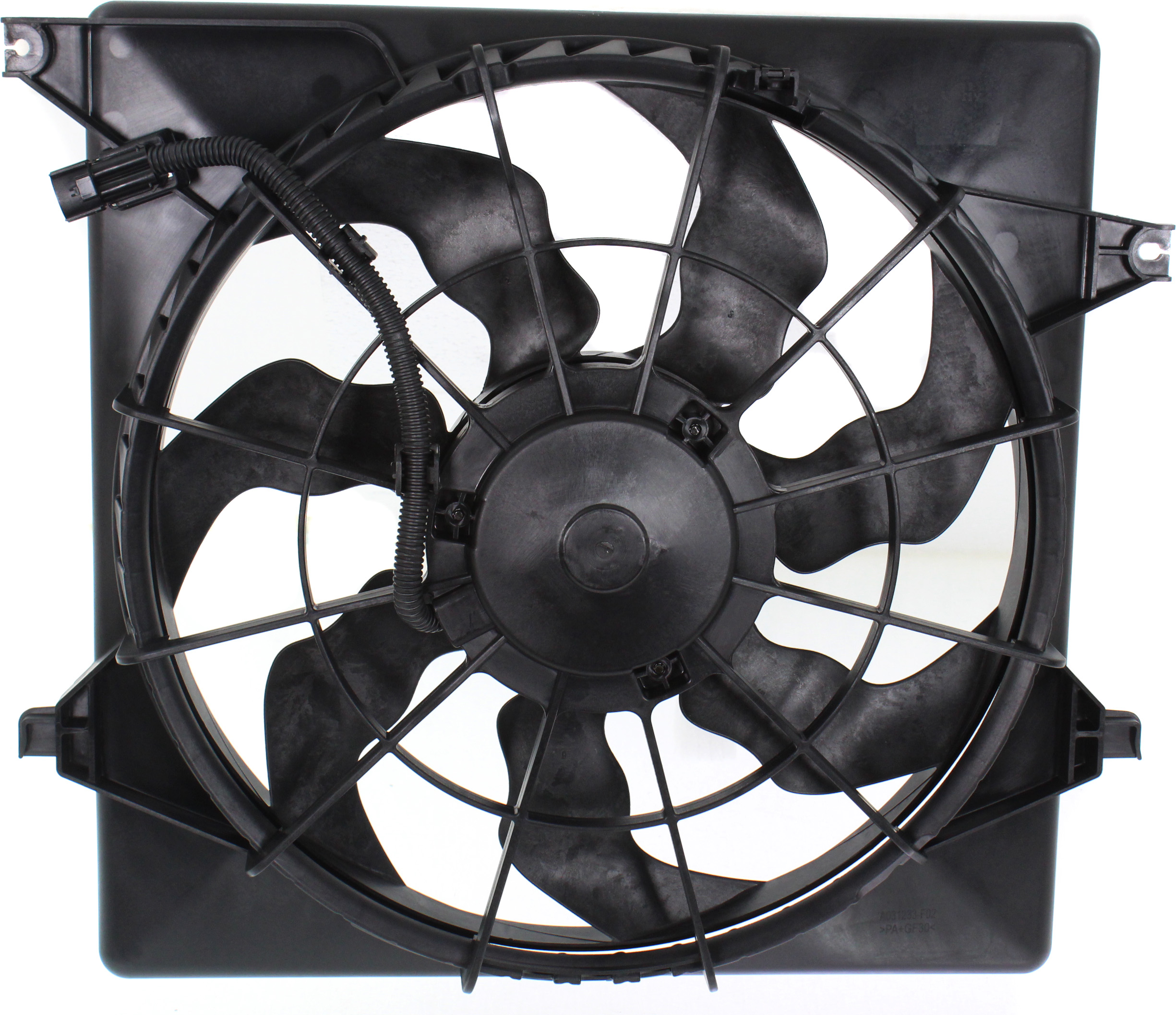 AM SORENTO 16-20 RADIATOR FAN ASSEMBLY Single Fan 2.0L Turbo Eng. SKU RK16090005 Partslink KI3115152 OEM 25380C6000
