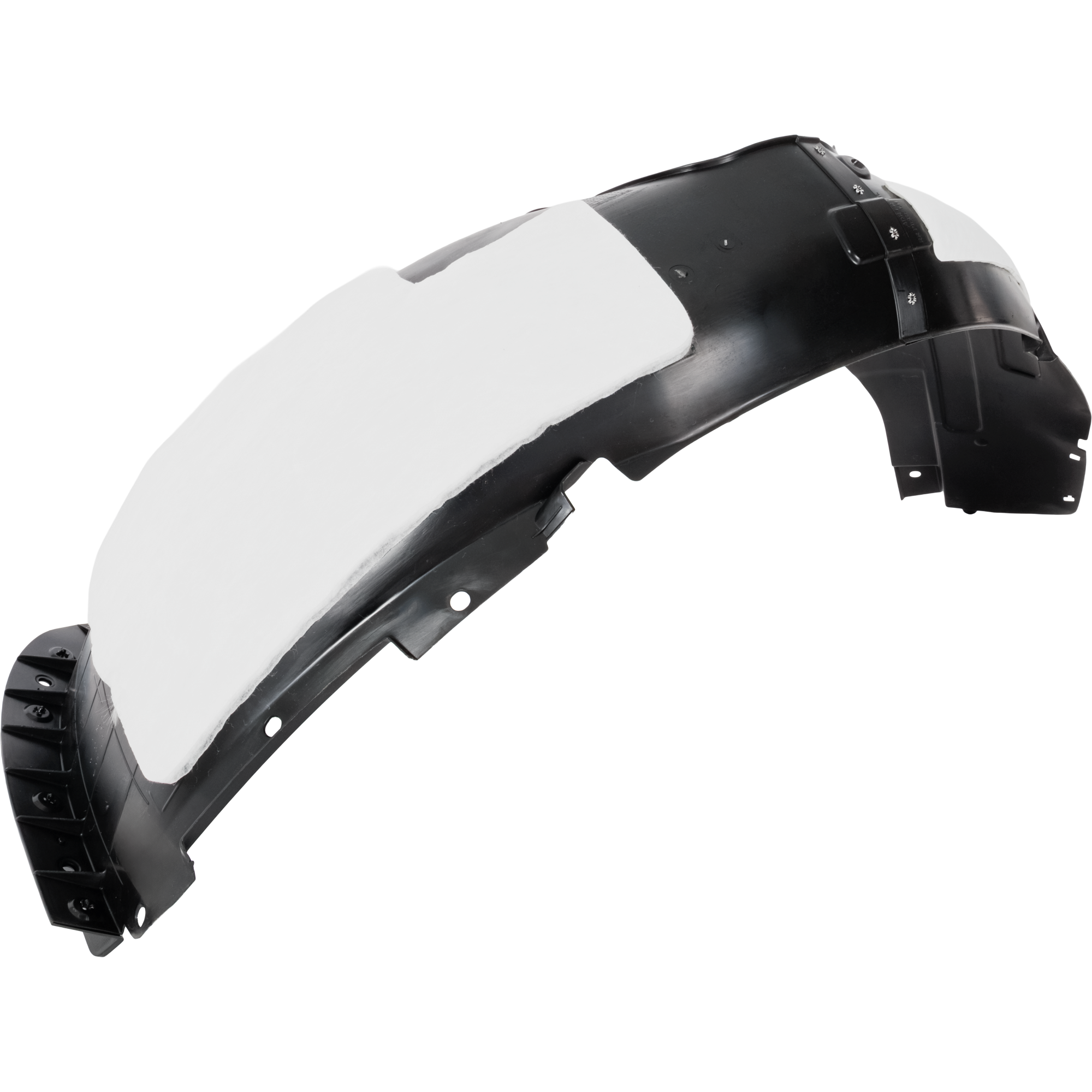 AM FORTE 22-24 FRONT FENDER LINER LH Polyethylene Injection Form w Insulation Foam CAPA SKU RK22210068Q Partslink KI1248174C OEM 86811M7500