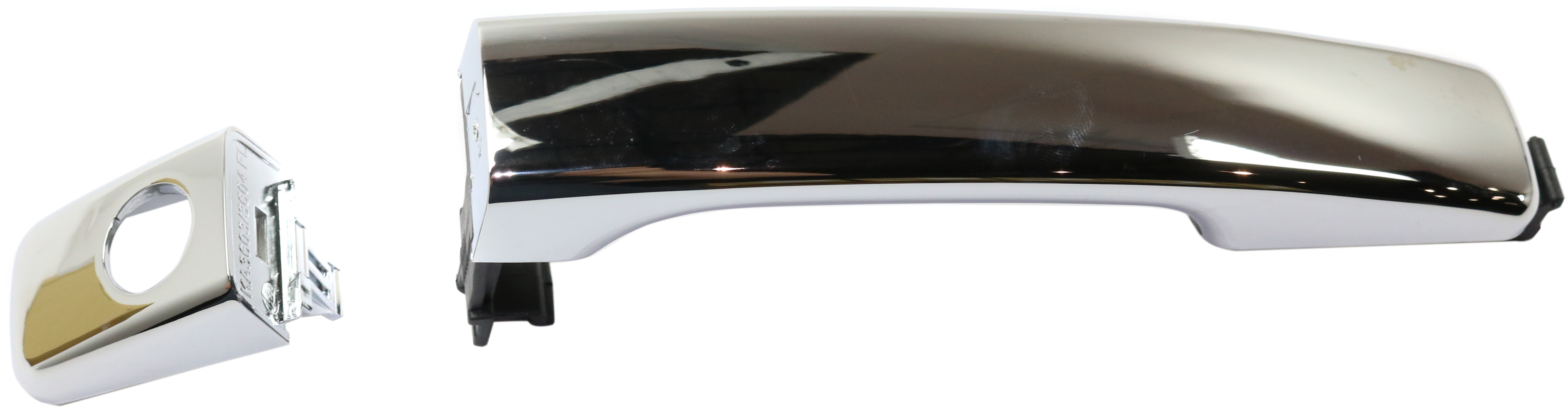 AM SOUL 14-22 FRONT EXTERIOR DOOR HANDLE LH All Chrome w Cover and Keyhole w o Smart Entry System SKU RK46250002 OEM 82651B2020-82652B2020