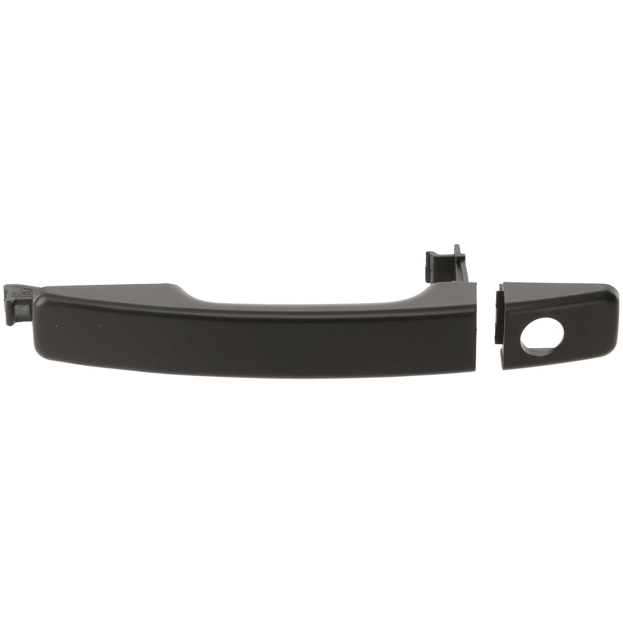 AM SOUL 14-22 FRONT EXTERIOR DOOR HANDLE LH Primed Black w Cover and Keyhole w o Smart Entry System SKU RK46250004 OEM 82651B2010-82652B2010