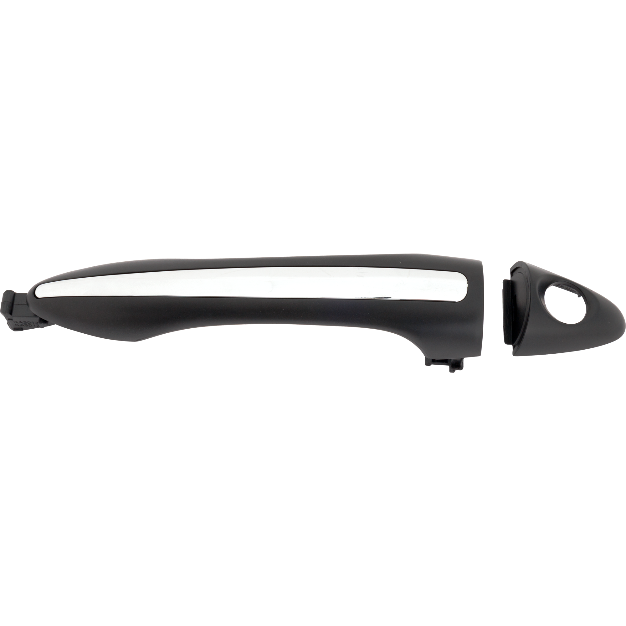 AM FORTE 14-18 FORTE KOUP14-17 FORTE5-14-18 FRONT EXTERIOR DOOR HANDLE LH Primed Black w Chrome Insert Illuminated w Keyhole Forte Koup From 11-27-13 SKU RK46250014 OEM 82651A7021