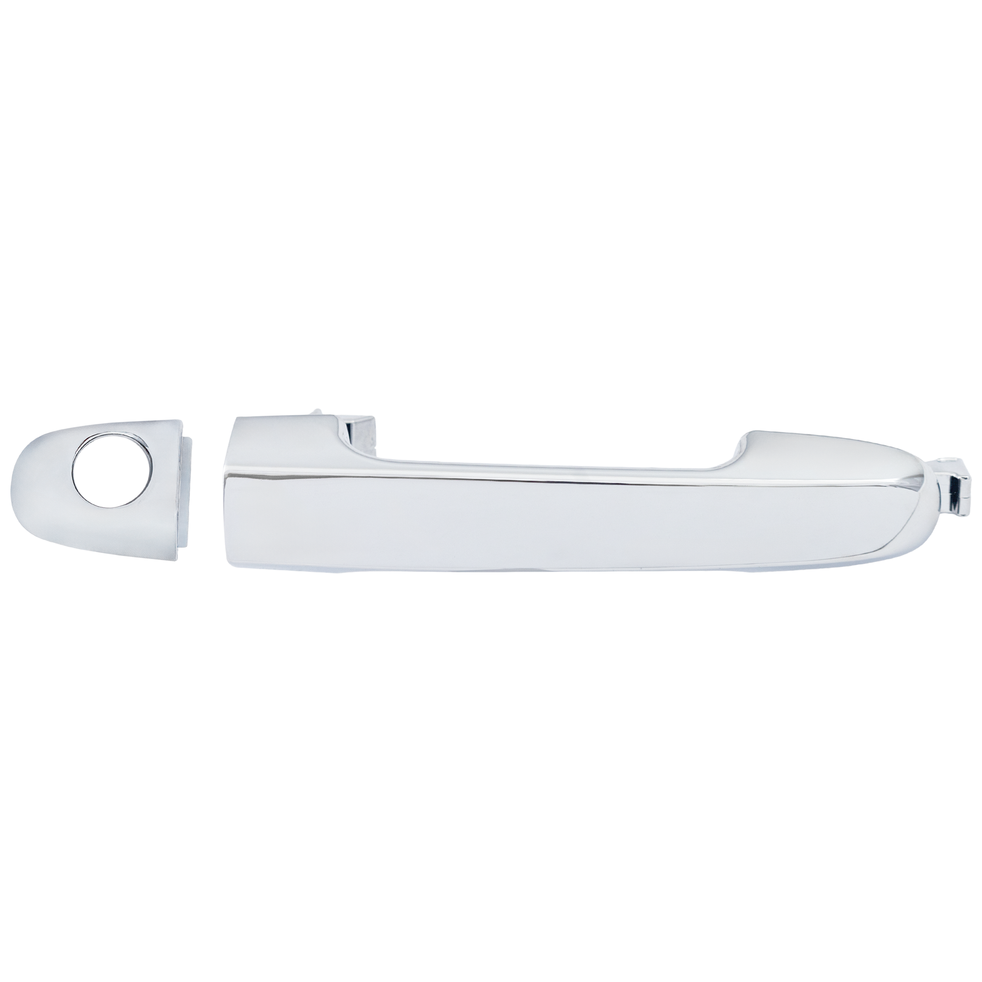 AM SOUL 11-13 FRONT EXTERIOR DOOR HANDLE LH Chrome w Cover w Keyhole SKU RK46250054 OEM 826512K520 PFM