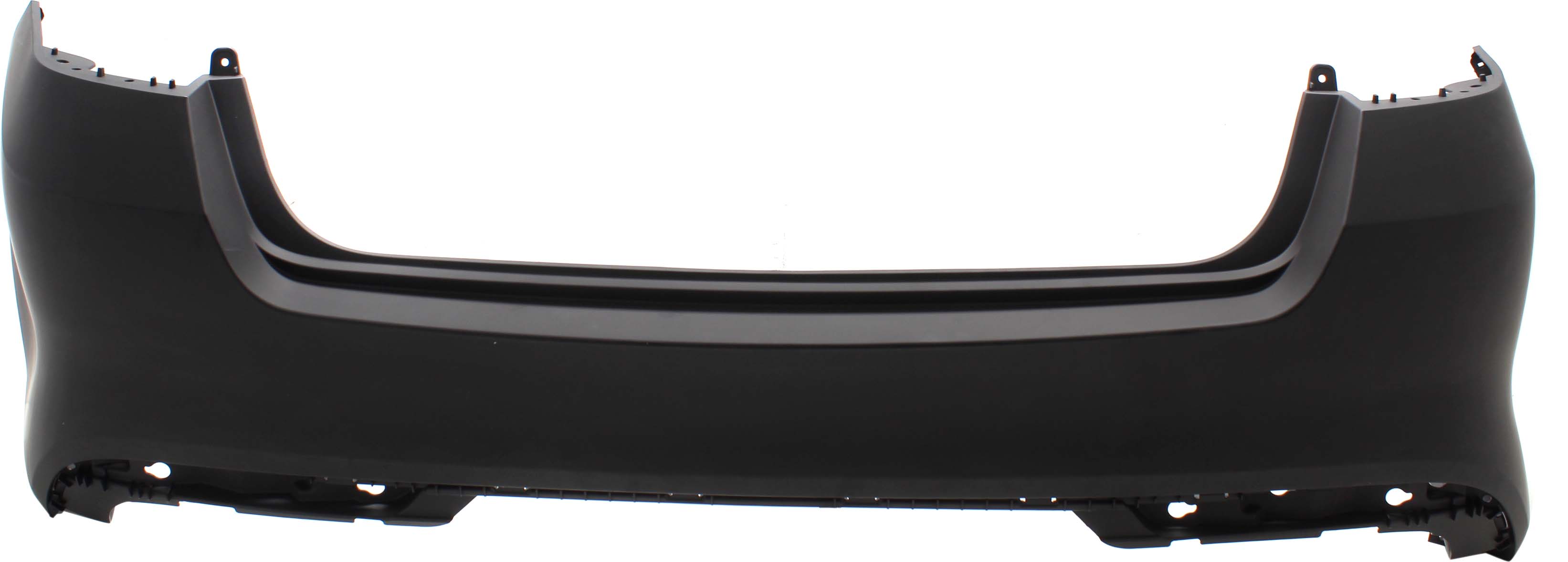 AM OPTIMA 16-18 REAR BUMPER COVER Primed Exc. Hybrid Models USA Built Vehicle w o Park Assist Sensor Holes CAPA SKU RK76010005PQ Partslink KI1100204C OEM 86611D5000