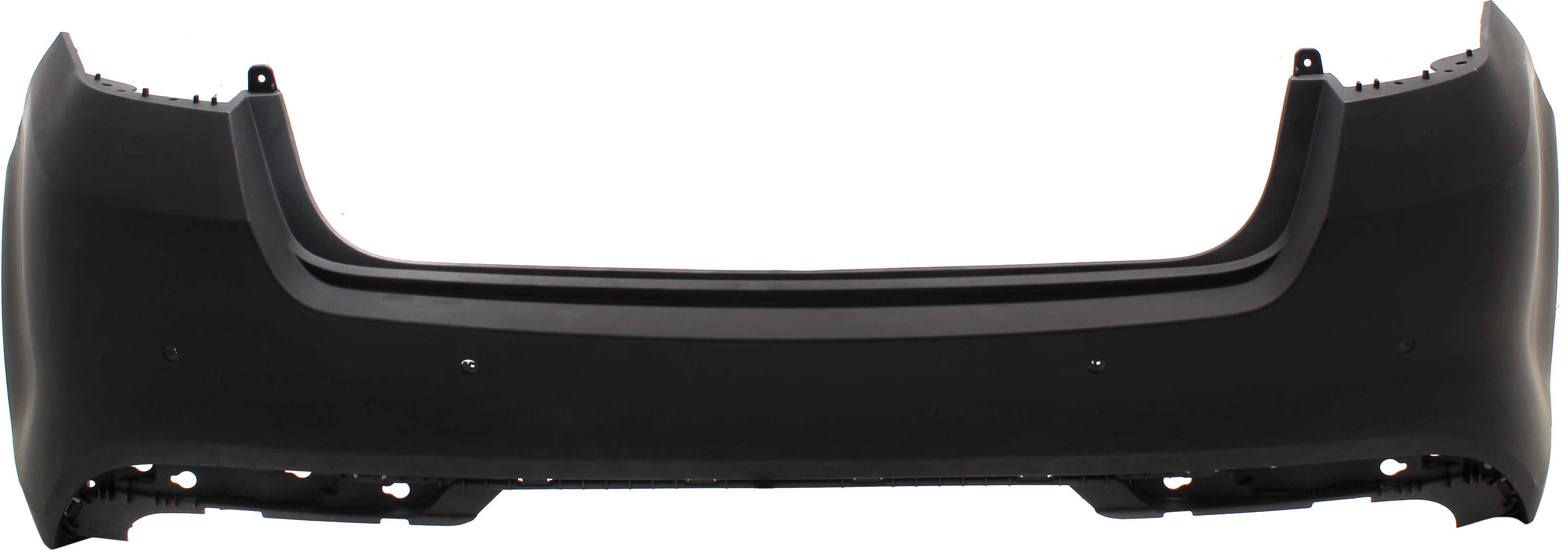 AM OPTIMA 16-18 REAR BUMPER COVER Primed Exc. Hybrid Models USA Built Vehicle w Park Assist Sensor Holes CAPA SKU RK76010006PQ Partslink KI1100205C OEM 86610D5020