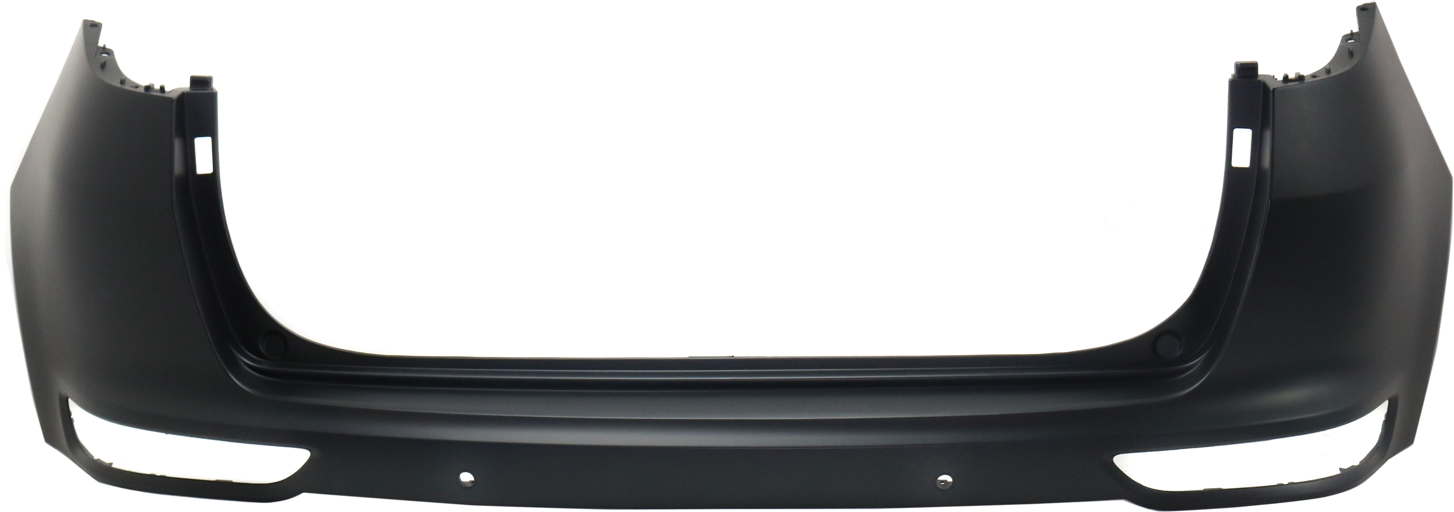 AM SPORTAGE 17-19 REAR BUMPER COVER Upper Primed w Parking Aid Snsr Holes CAPA SKU RK76010011PQ Partslink KI1100207C OEM 86611D9100