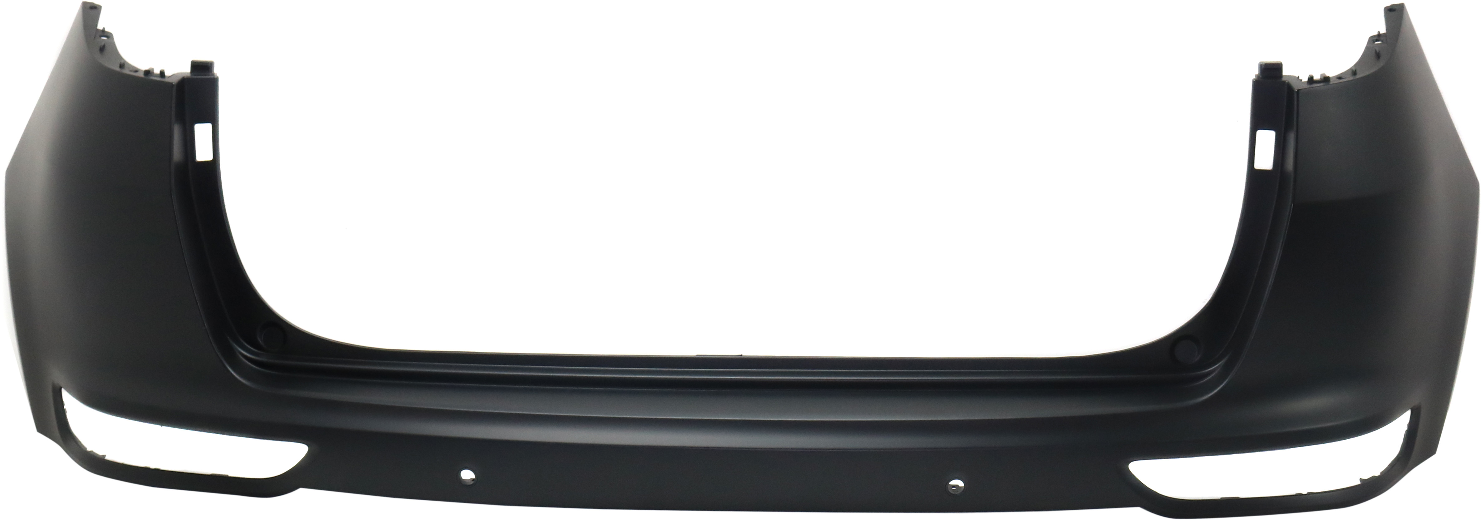 AM SPORTAGE 17-19 REAR BUMPER COVER Upper Primed w Parking Aid Snsr Holes SKU RK76010011P Partslink KI1100207 OEM 86611D9100