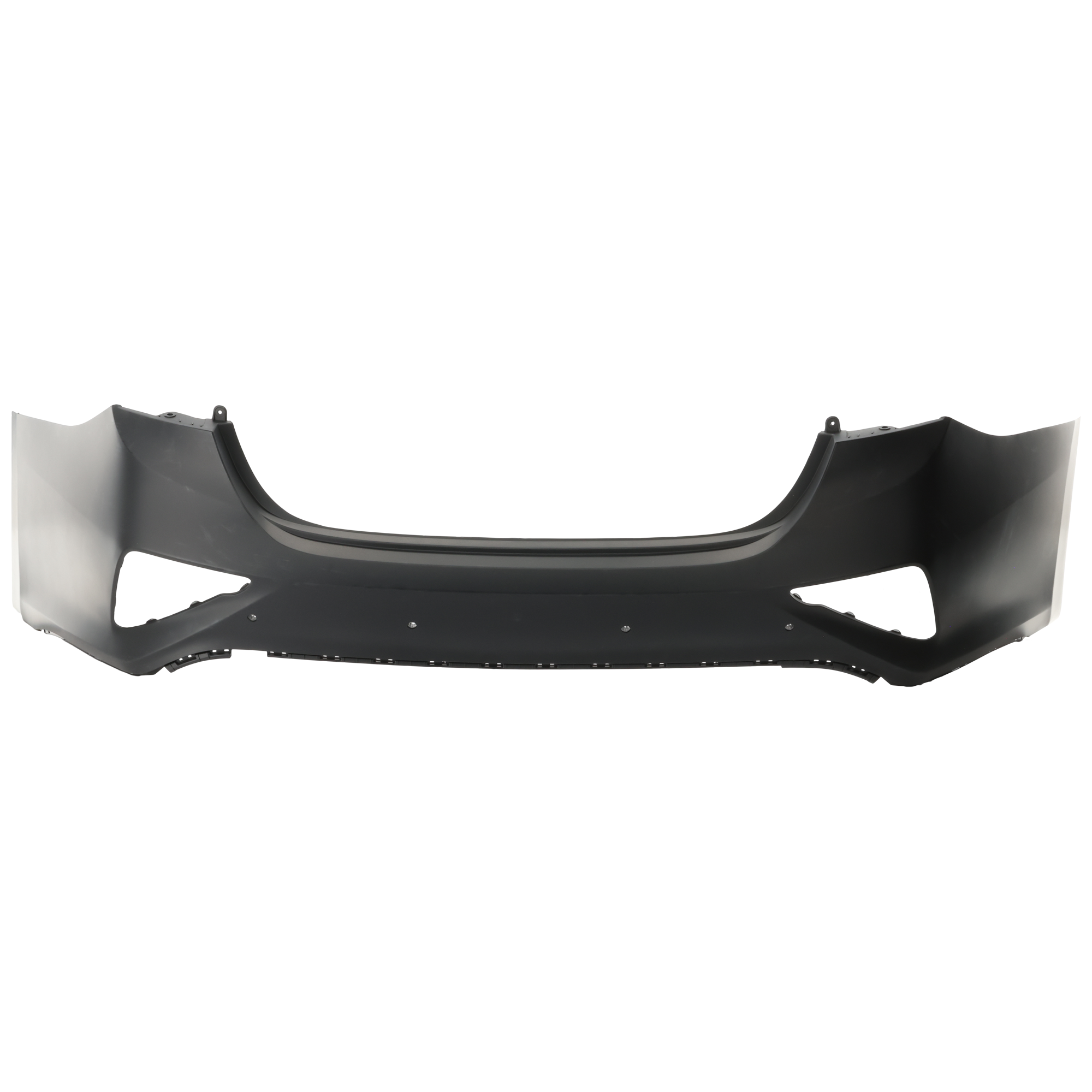 AM FORTE 19-21 REAR BUMPER COVER Primed EX Model w Launch Edition Pkg GT Model w Parking Aid Sensor Holes Sedan CAPA SKU RK76010026PQ Partslink KI1100225C OEM 86610M7010