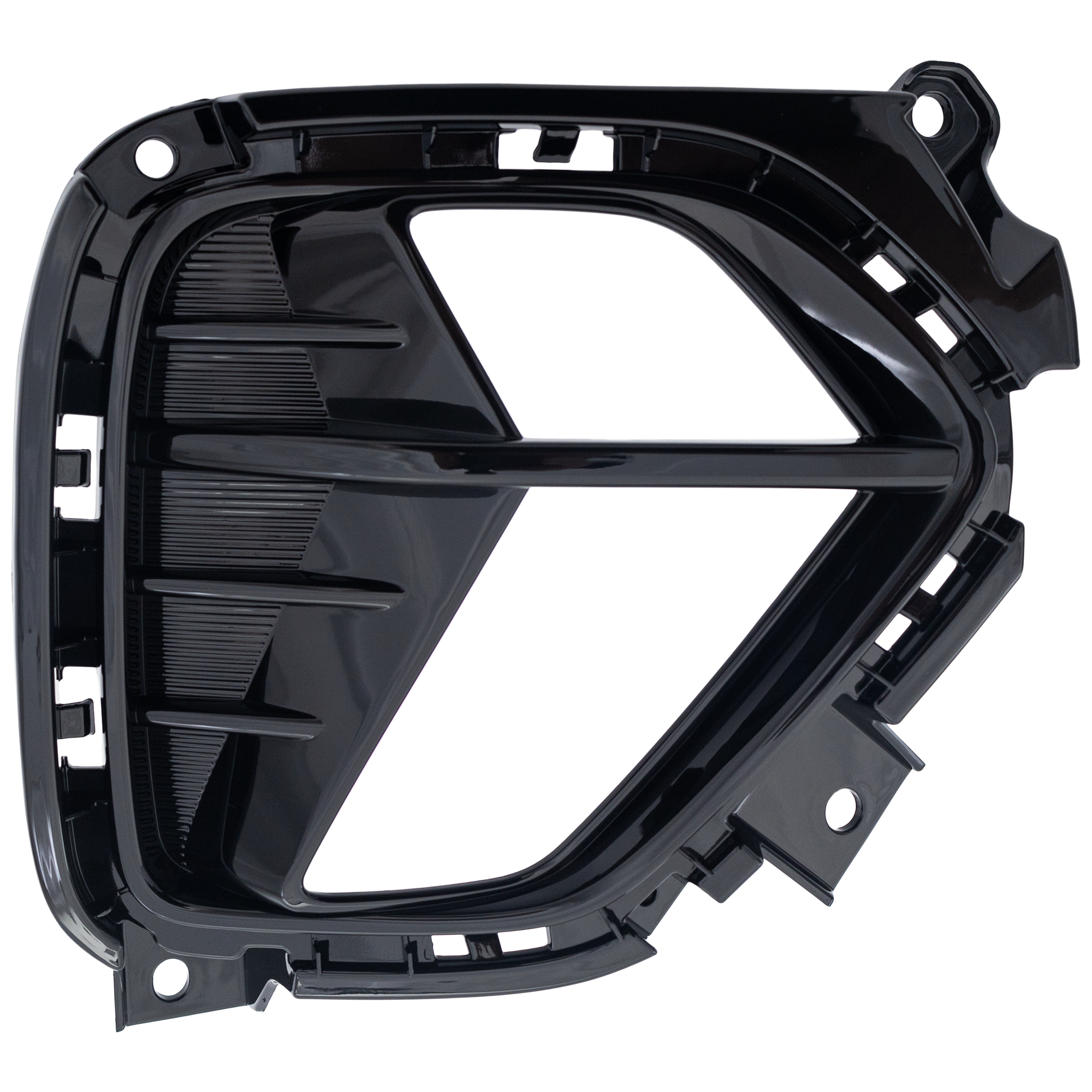 AM NIRO 20-22 REAR BUMPER MOLDING LH Backup Lamp Cover Gloss Black SKU RK76350018 Partslink KI1138106 OEM 86663G5500