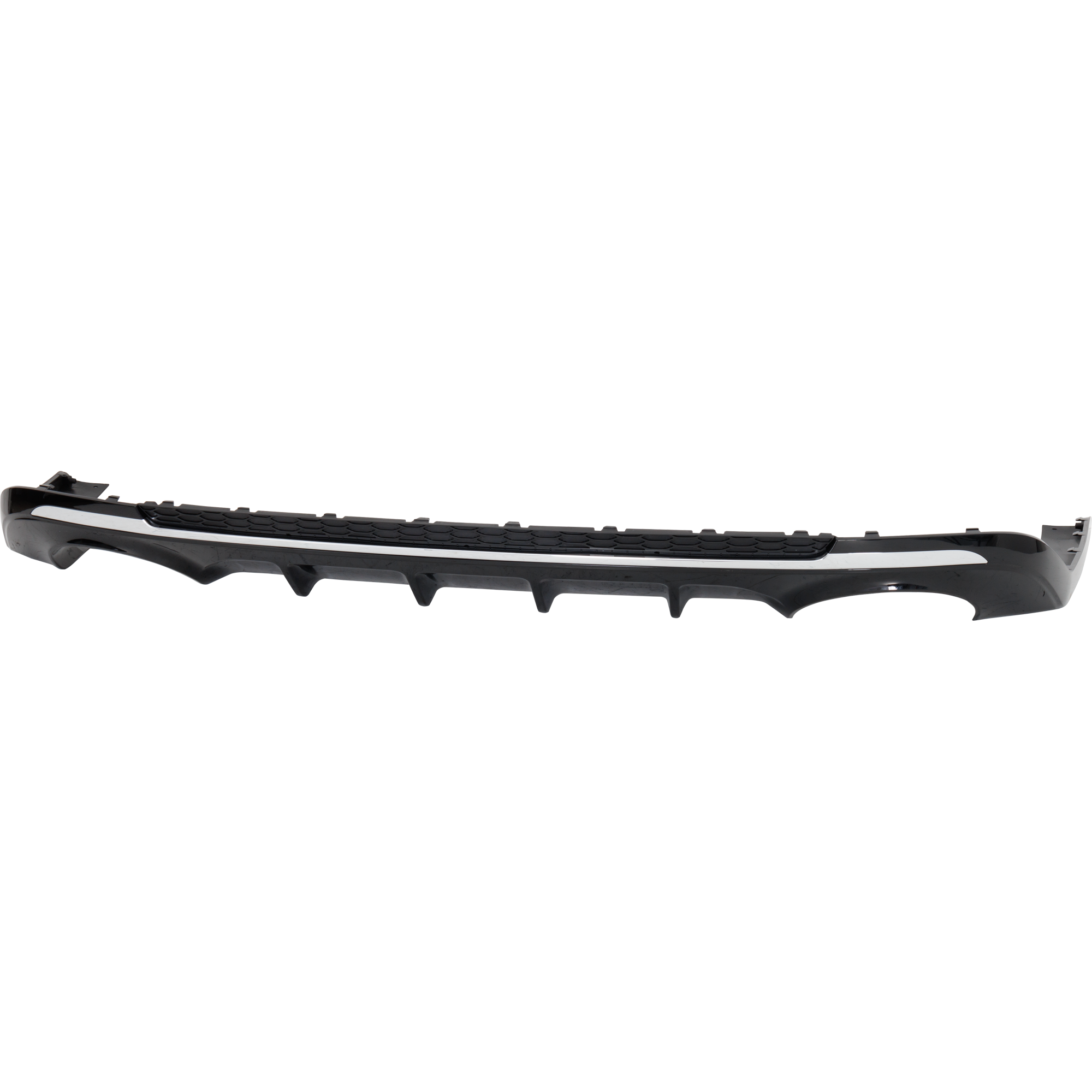 AM OPTIMA 19-20 REAR LOWER VALANCE Plastic Painted Black w Dual Exhaust Holes Exc. Hybrid Models CAPA SKU RK76430006Q Partslink KI1195123C OEM 86690D5700