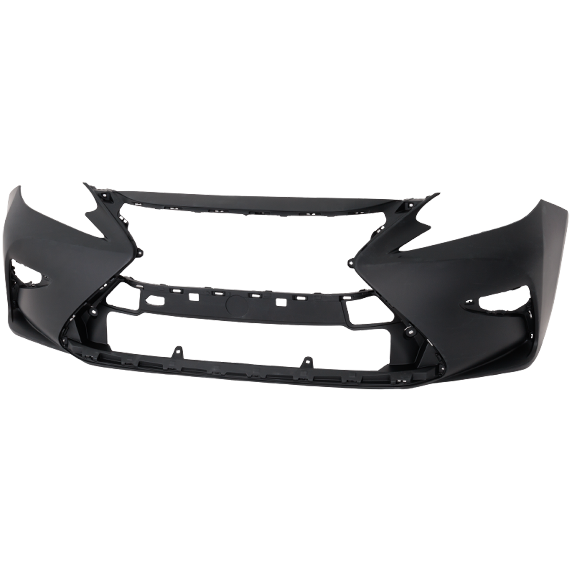 AM ES300H ES350-16-18 FRONT BUMPER COVER Primed ES350 Japan Built Vehicle w o Parking Aid Sensor Holes CAPA SKU RL01030001PQ Partslink LX1000311C OEM 521193T908