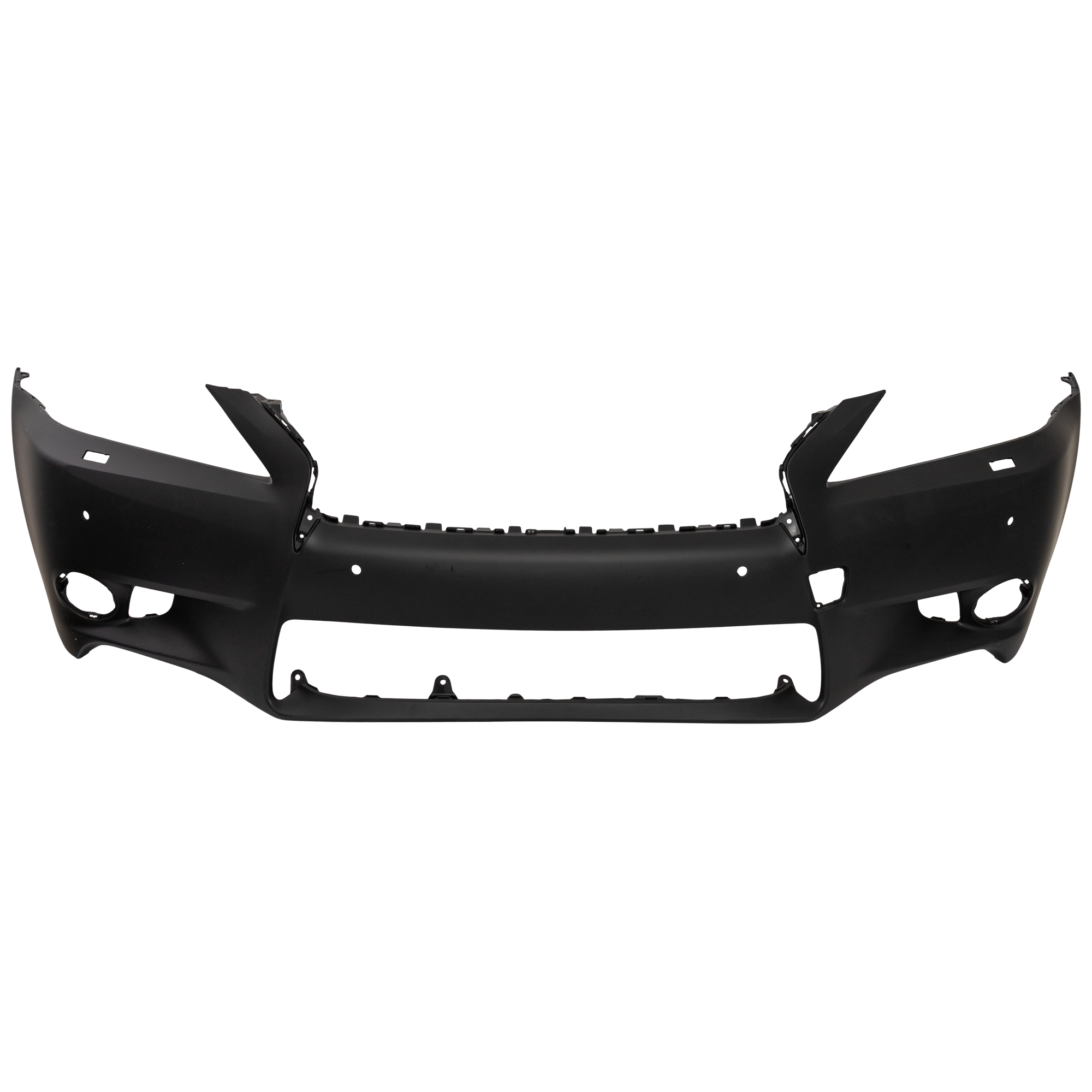 AM GS350 GS450H 14-15 FRONT BUMPER COVER Primed w o F Sport Package w Parking Aid Sensor Holes w Headlight Washer Holes CAPA SKU RL01030008PQ Partslink LX1000282C OEM 521193A967