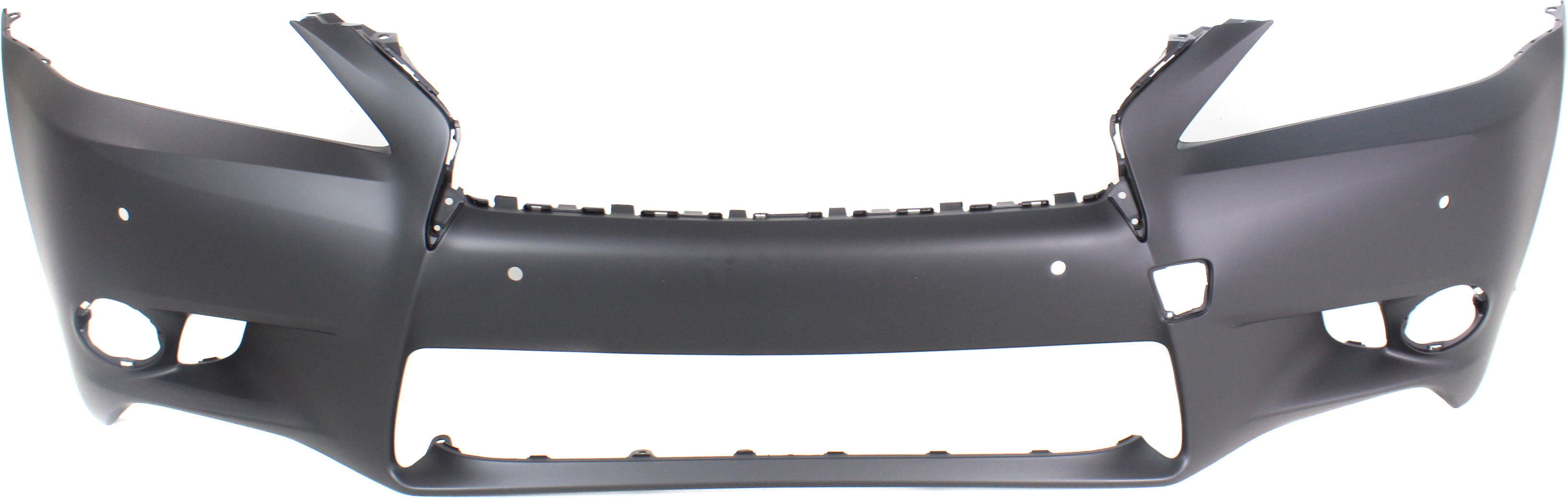 AM GS350 GS450H 14-15 FRONT BUMPER COVER Primed w o F Sport Pkg w Parking Aid Sensor Holes w o Headlight Washer Holes CAPA SKU RL01030009PQ Partslink LX1000281C OEM 521193A965