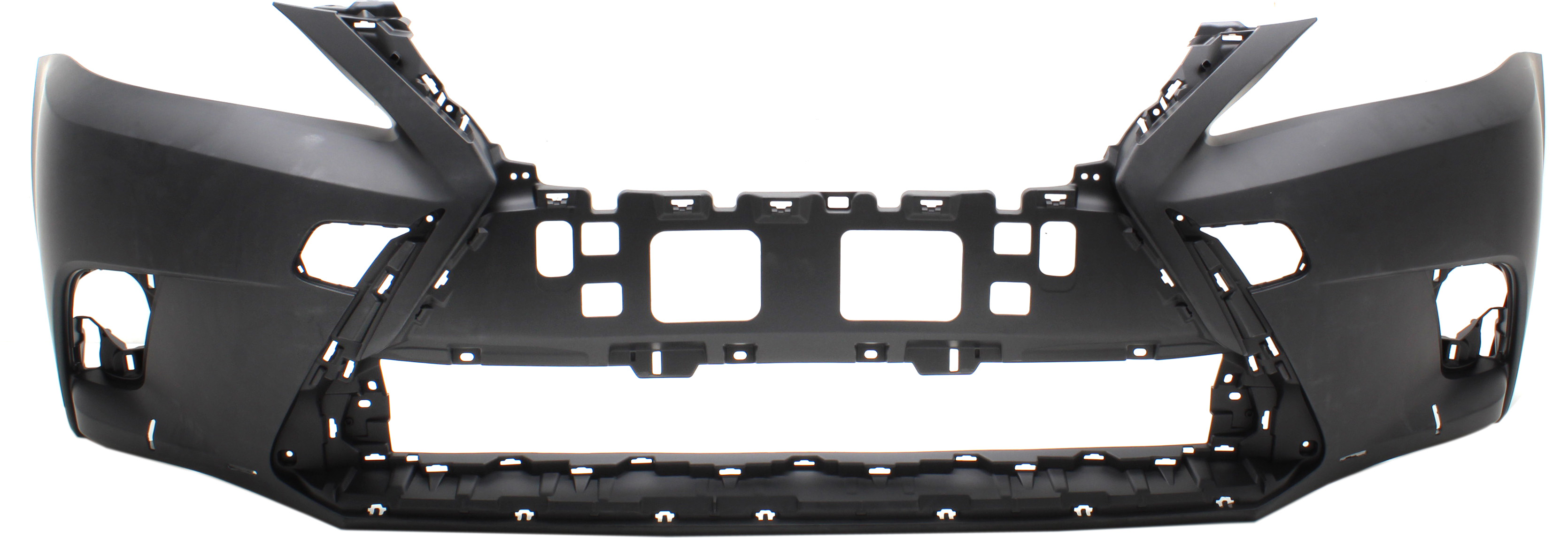 AM CT200H 14-17 FRONT BUMPER COVER Primed w F Sport Pkg w o Parking Aid Sensor Holes and w o HLW Holes CAPA SKU RL01030013PQ Partslink LX1000276C OEM 5211976925
