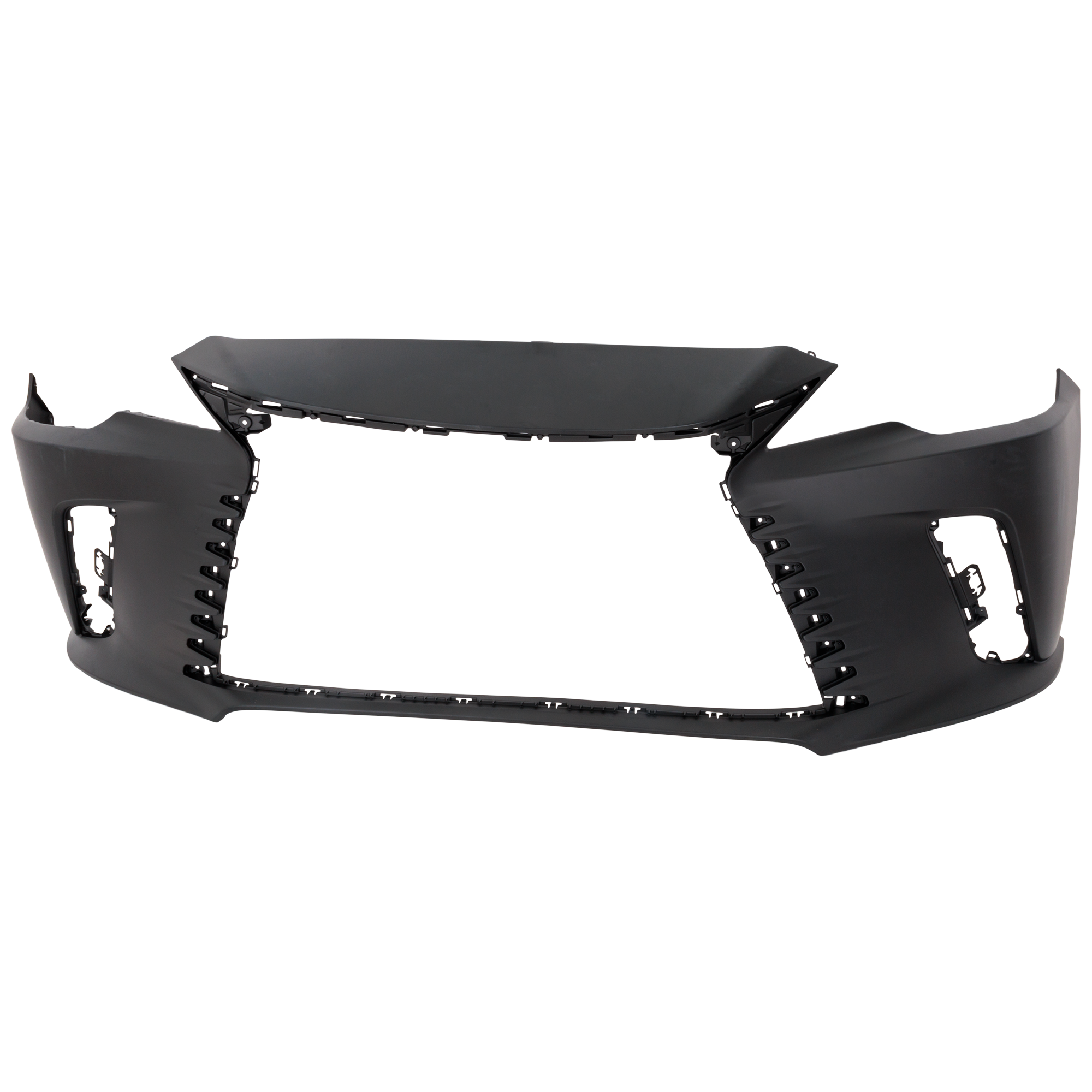 AM RX350 RX350H 23-24 FRONT BUMPER COVER Primed RX350 w o F Sport Package North America Built Vehicle w o Headlight Washer Holes w Park Assist Sensor Holes CAPA SKU RL010300143PQ Partslink LX1000414C OEM 521190E964