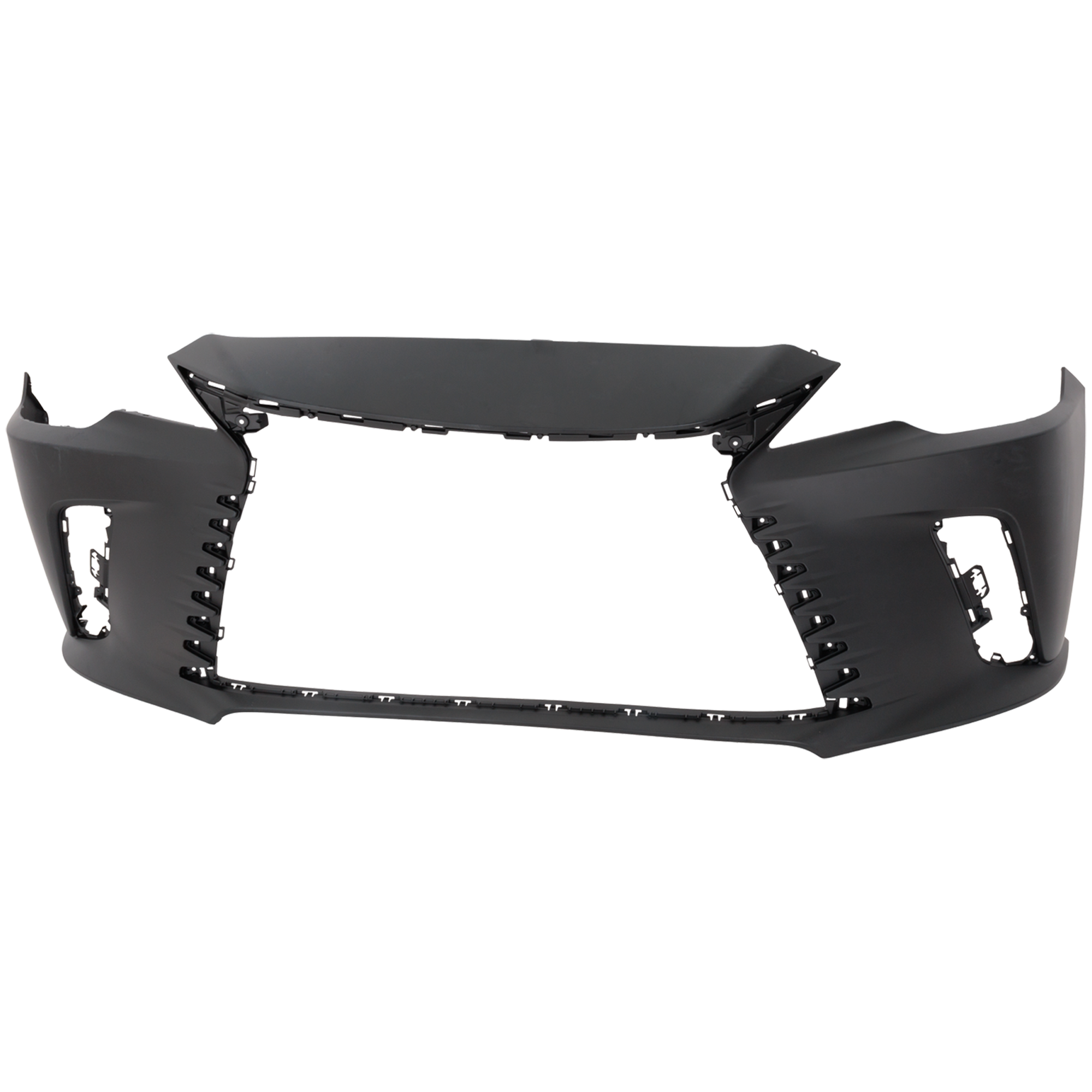 AM RX350 RX350H 23-24 FRONT BUMPER COVER Primed RX350 w o F Sport Package North America Built Vehicle w o Headlight Washer Holes w Park Assist Sensor Holes SKU RL010300143P Partslink LX1000414 OEM 521190E964