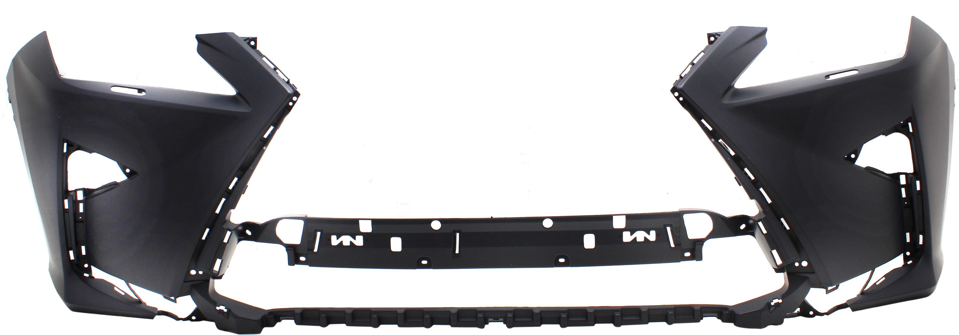AM RX350 RX450H 16-19 RX350L 18-19 FRONT BUMPER COVER Primed RX350 Canada Built Vehicle w HLW Holes w o Parking Aid Sensor Holes SKU RL01030017P Partslink LX1000315 OEM 521190E935