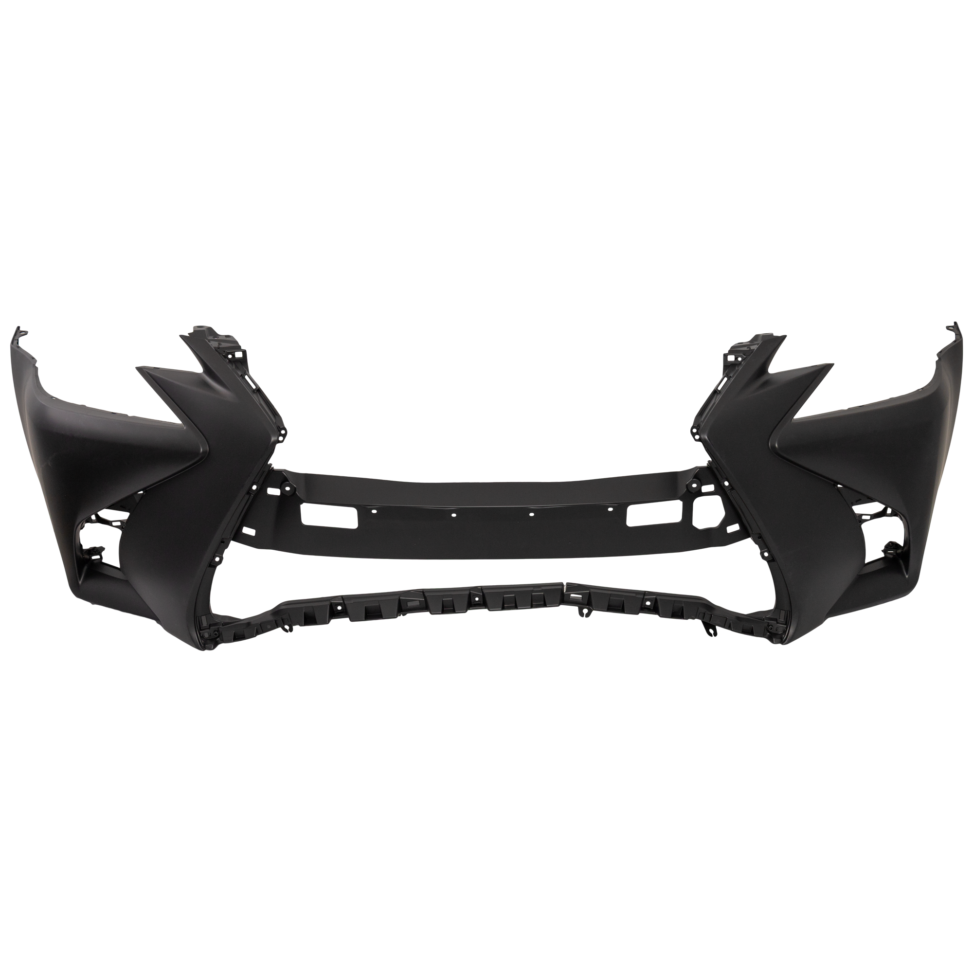 AM GS450H 16-18 GS350-16-20 FRONT BUMPER COVER Primed w o F Sport Pkg Headlight Washer Holes and Parking Aid Sensor Holes CAPA SKU RL01030029PQ Partslink LX1000329C OEM 521193F958