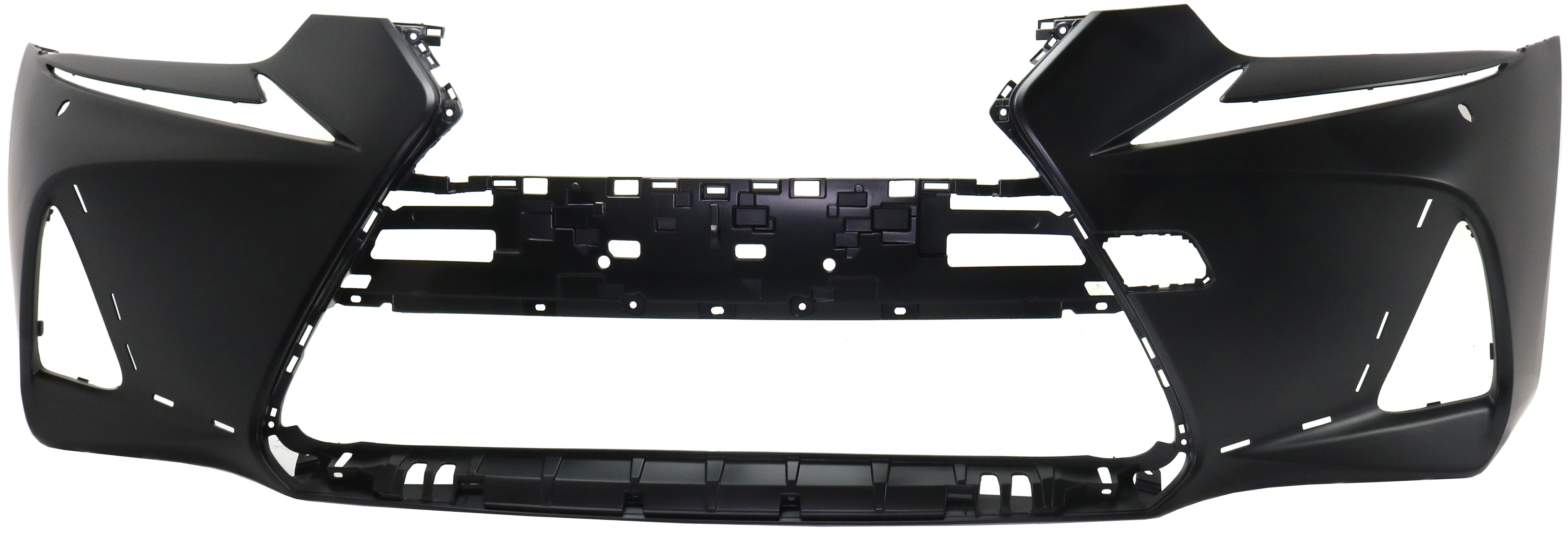 AM IS300 IS350-17-17 FRONT BUMPER COVER Primed w F Sport Pkg w HLW Holes w o Parking Aid Sensor Holes SKU RL01030036P Partslink LX1000334 OEM 521195E937