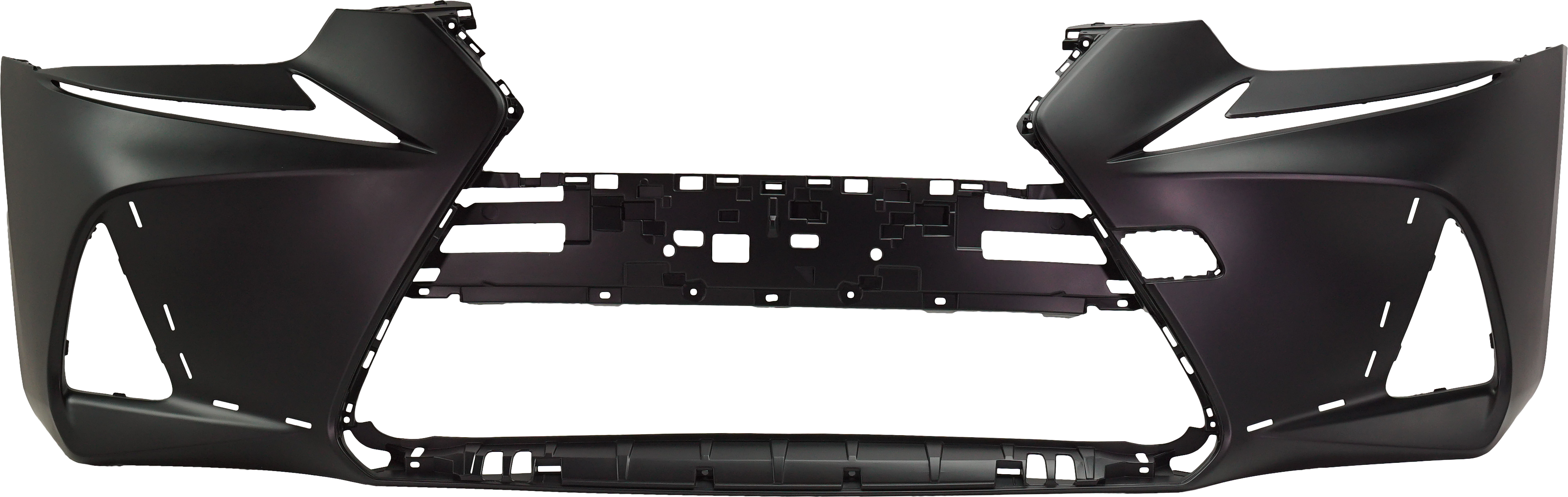 AM IS300 IS350-18-20 FRONT BUMPER COVER Primed w F Sport Pkg. w o Park Distance Sensor Holes and Headlight Washer Holes SKU RL01030045P Partslink LX1000368 OEM 521195E969